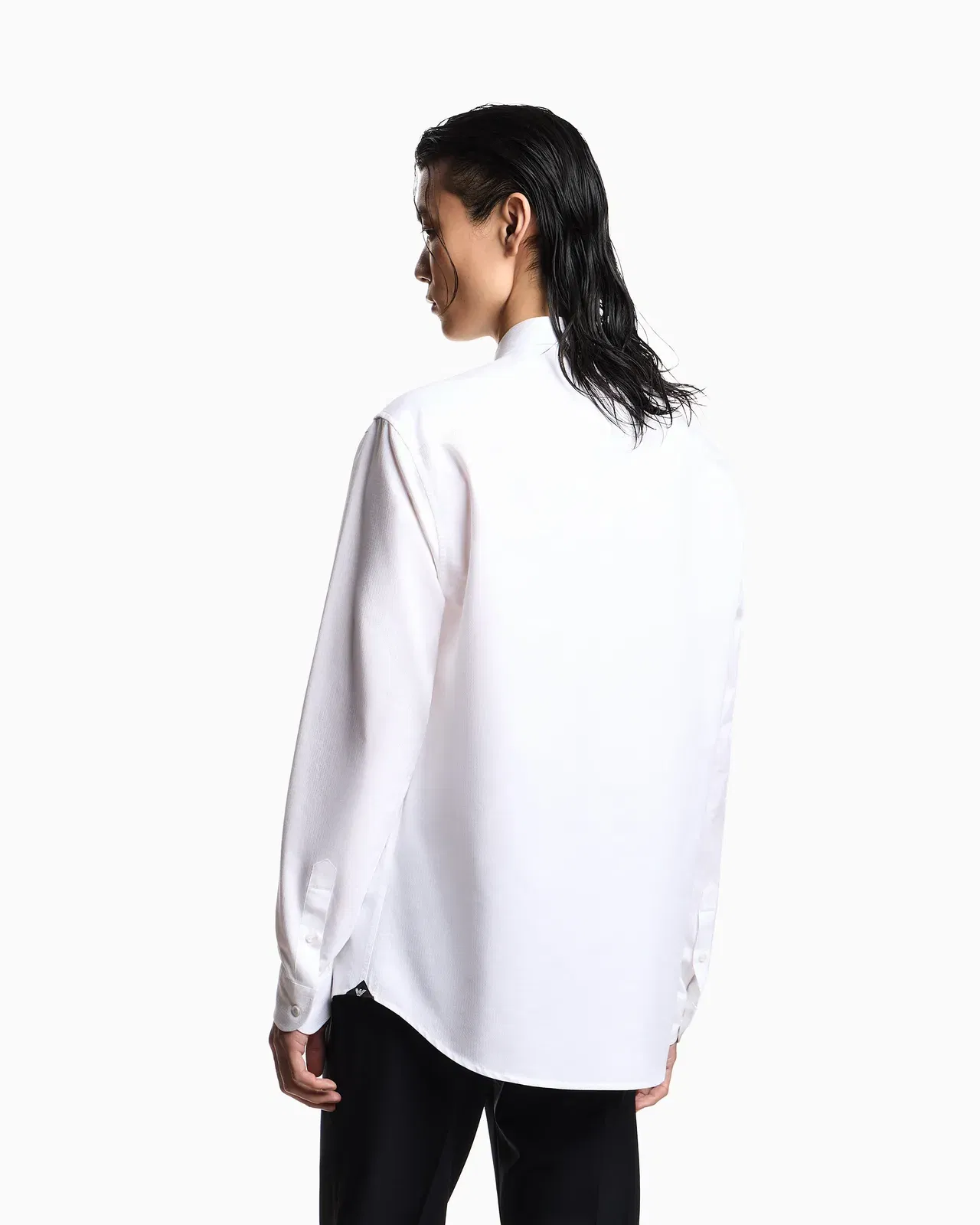 Emporio Armani Micro-textured fabric shirt