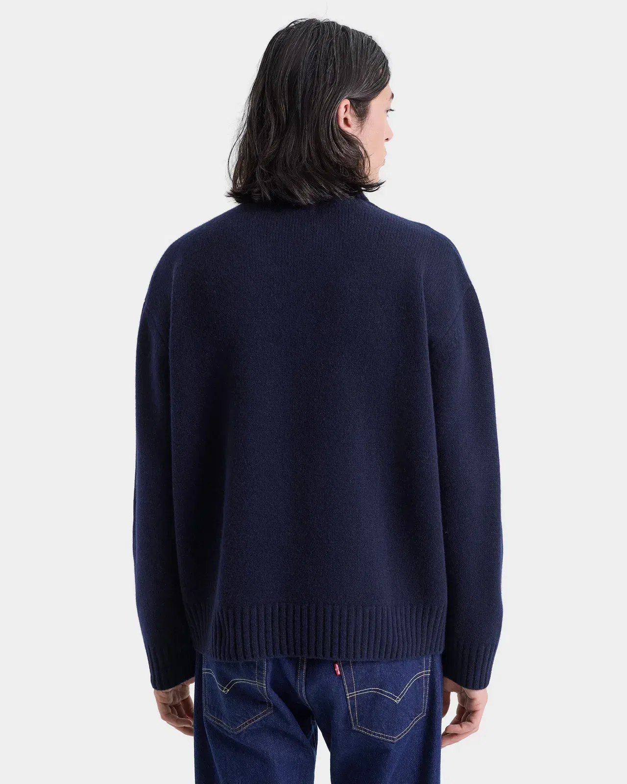 SRC Wool Turtleneck - Navy/White