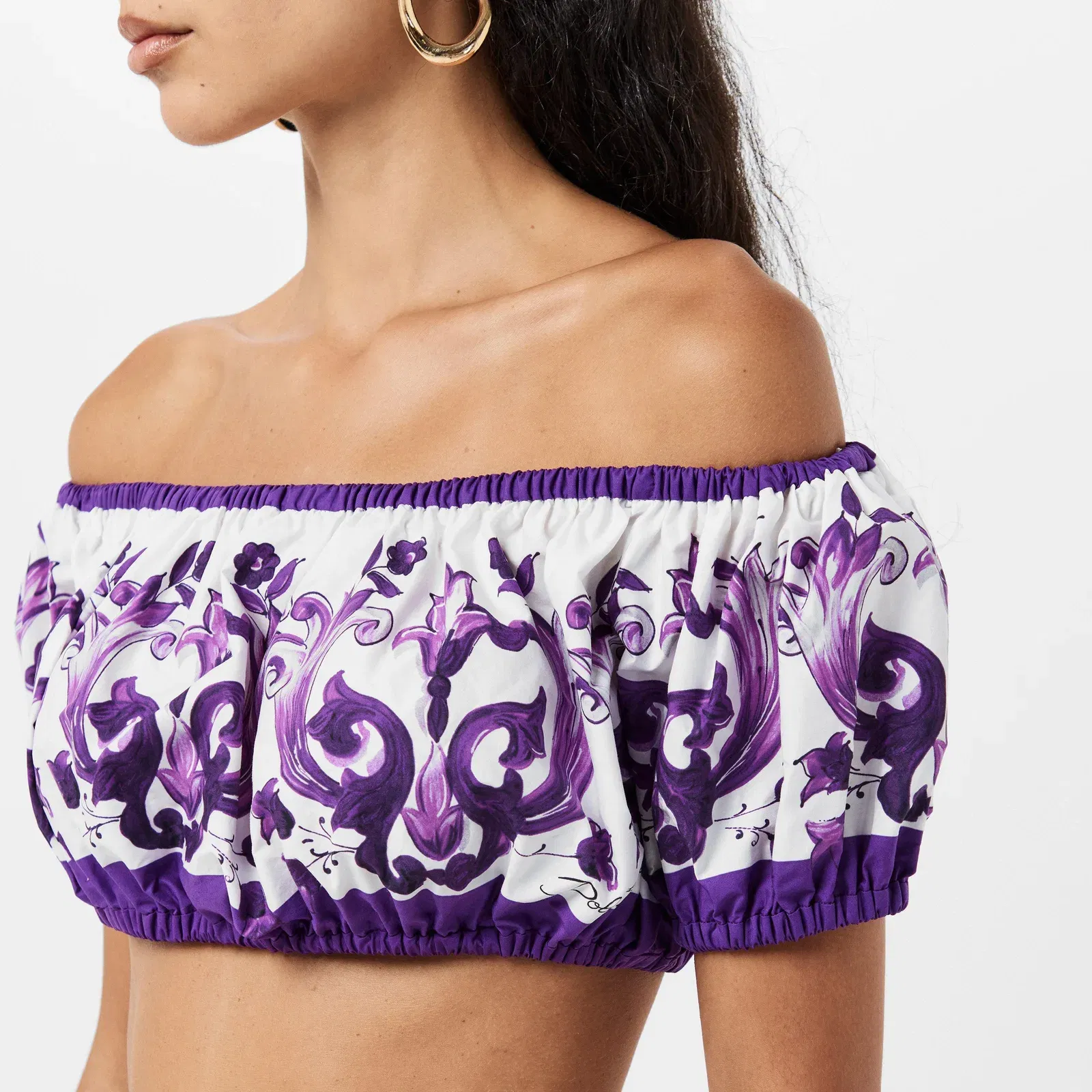 Short-Sleeve Crop Top