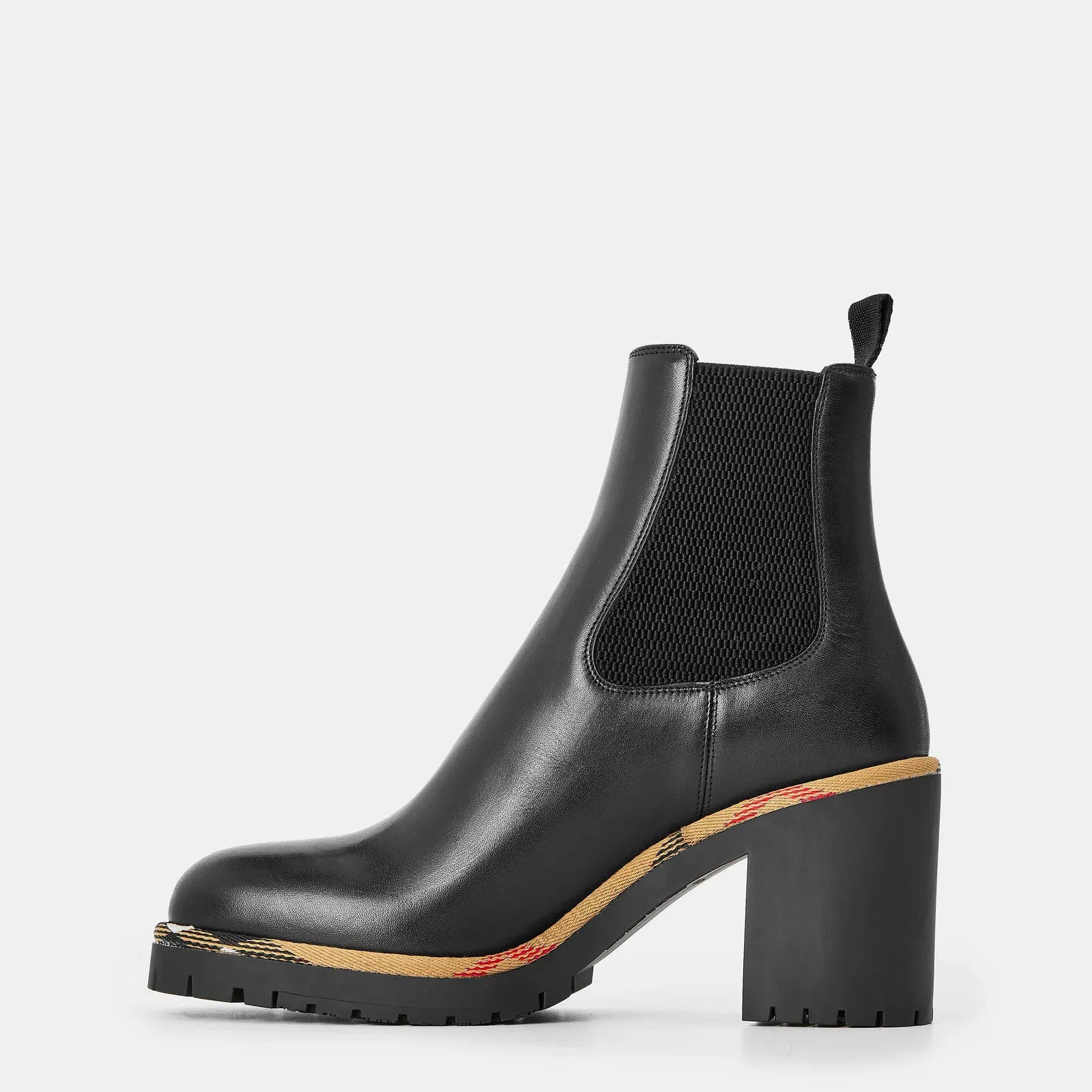 Burb Gravel Sculpted Heel Ankle Boots
