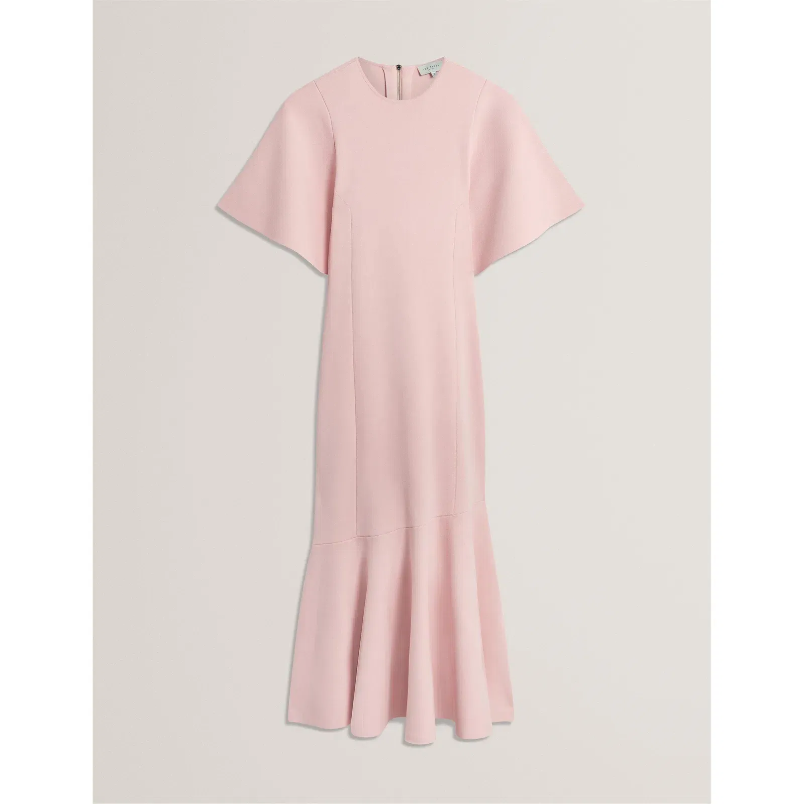 Short Sleeve Midi Knitted Jumper Dress
