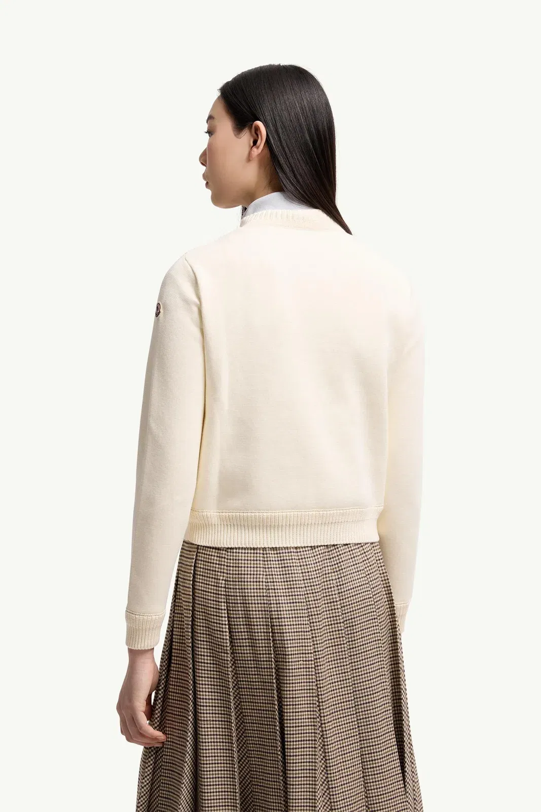 Moncler Cotton Padded Cardigan White White