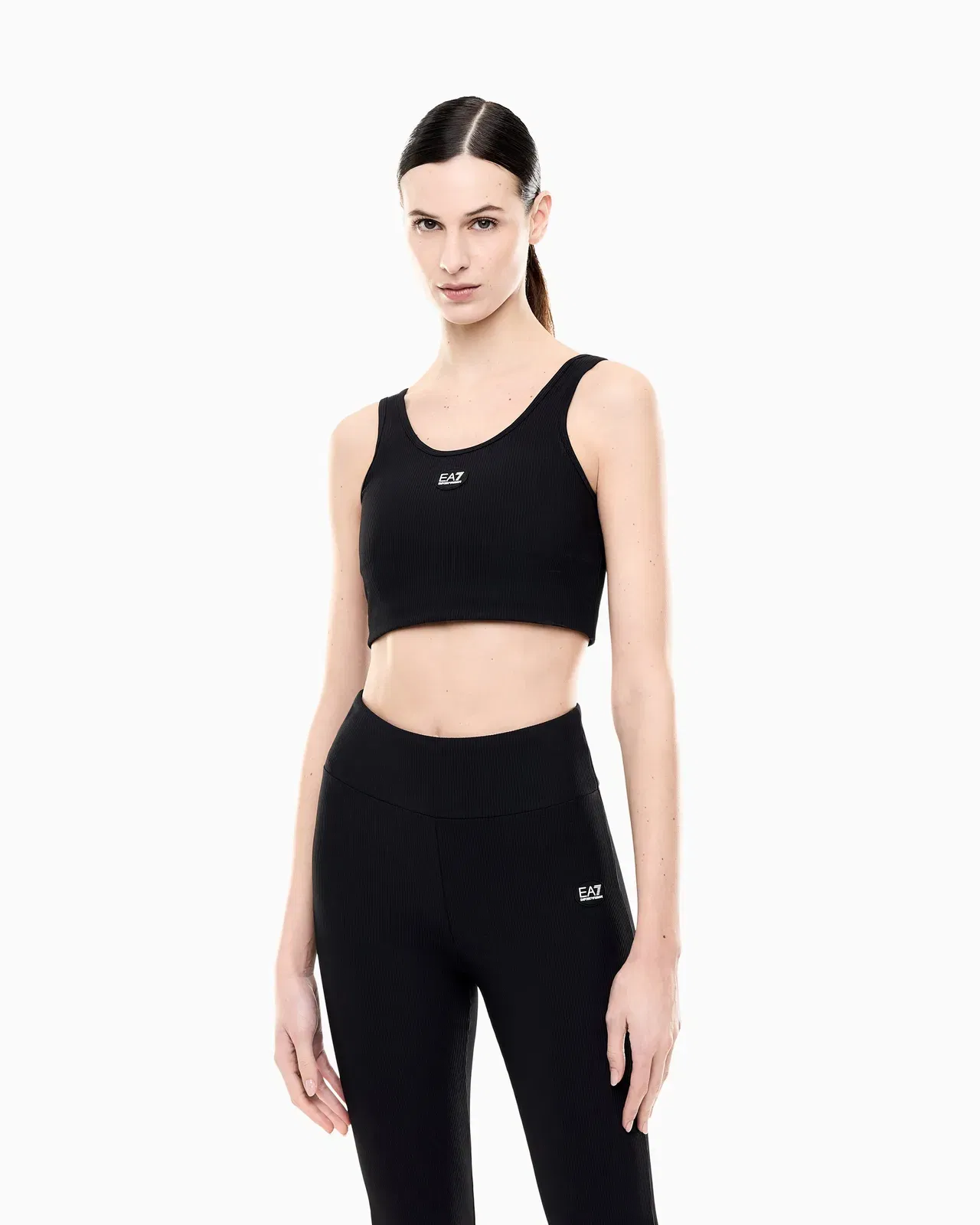 EA7 Medium-support sports bra Dynamic Athlete in VIGOR7 technical fabric