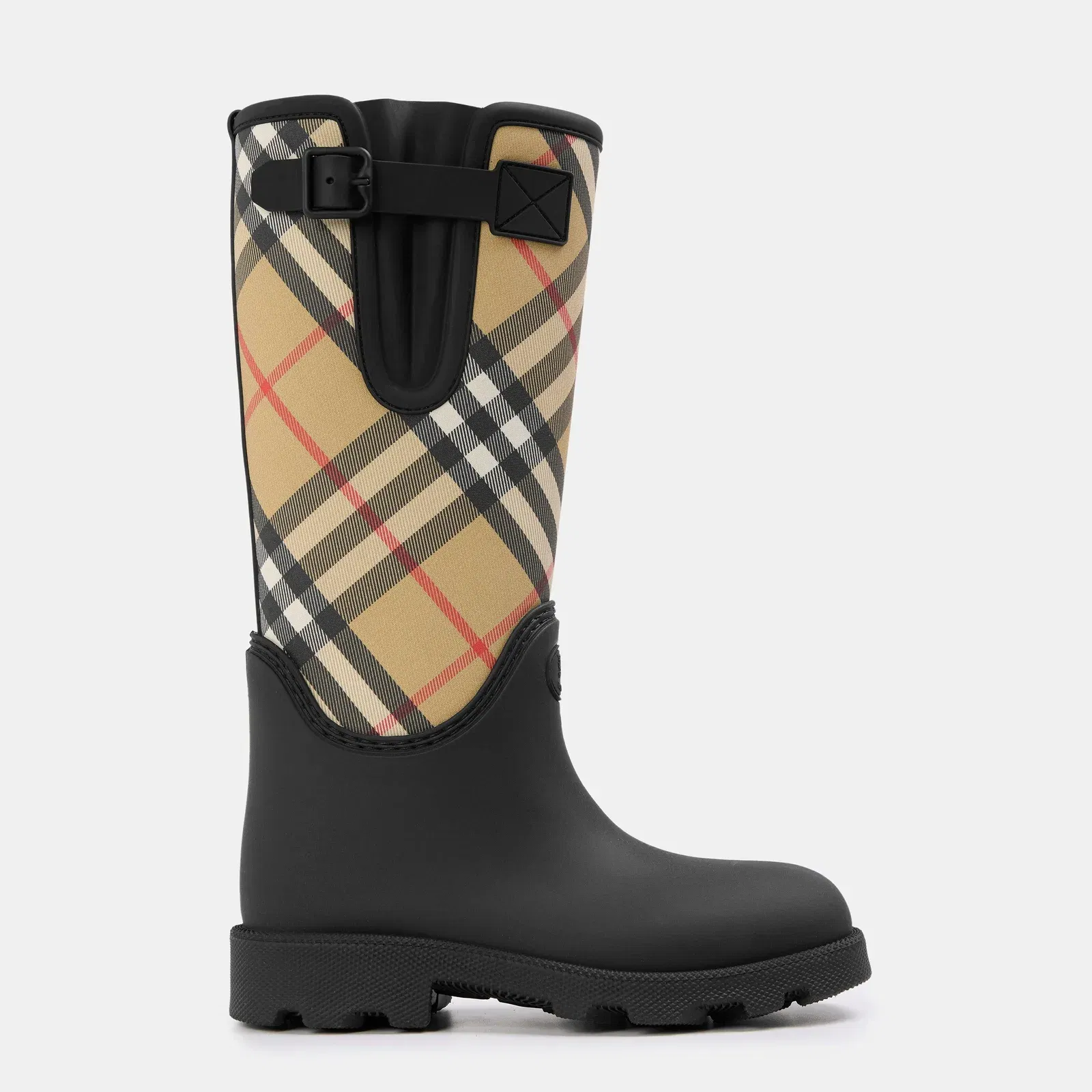 Concealed Zip Architectural Heel Knee High Boots