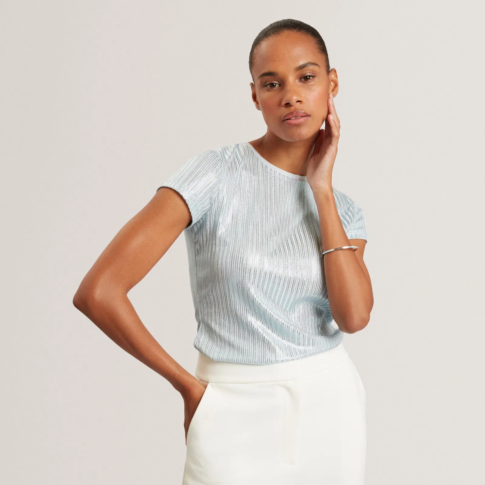 Ted Baker Metallic SS T-Shirt