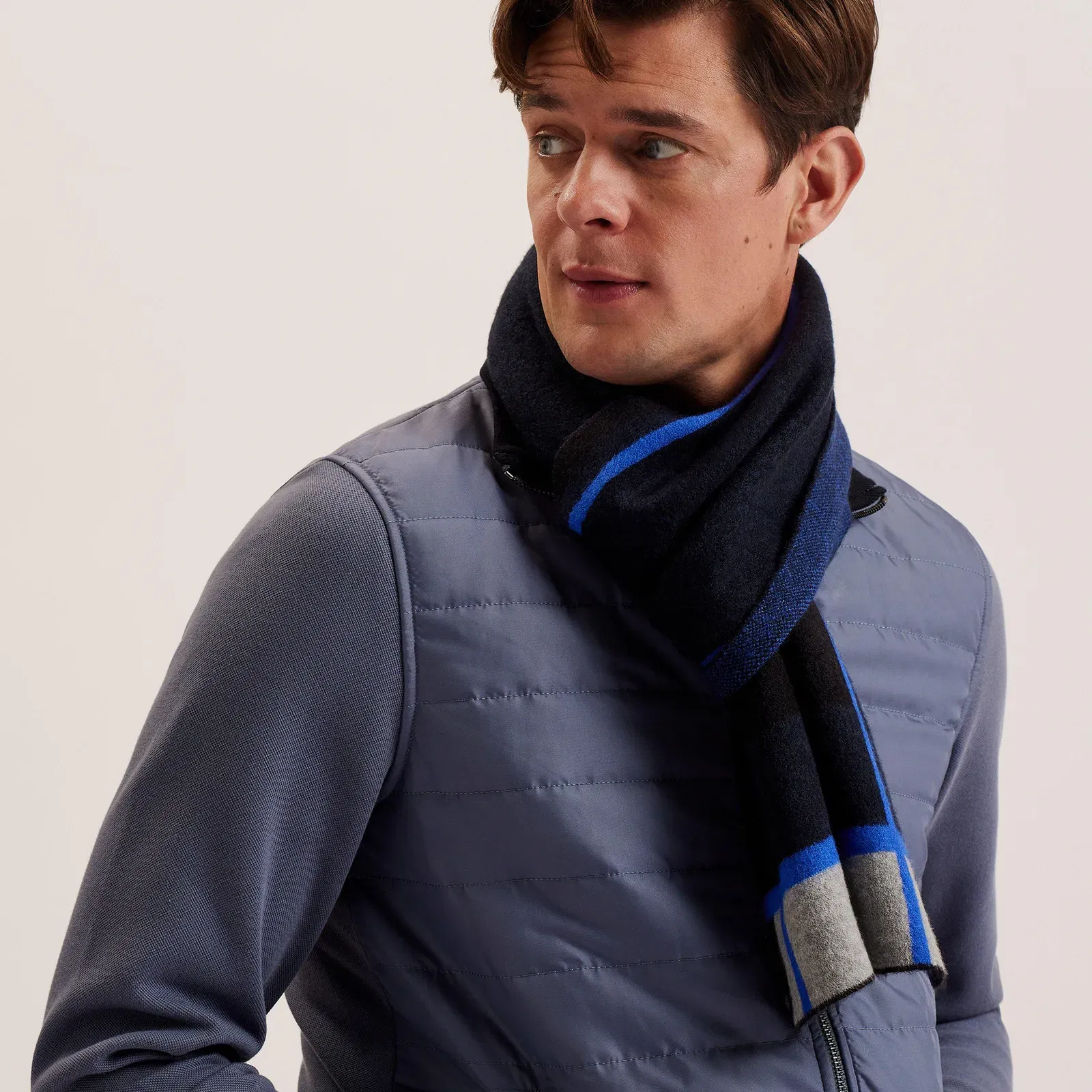 Stripe Woven Midweight Scarf