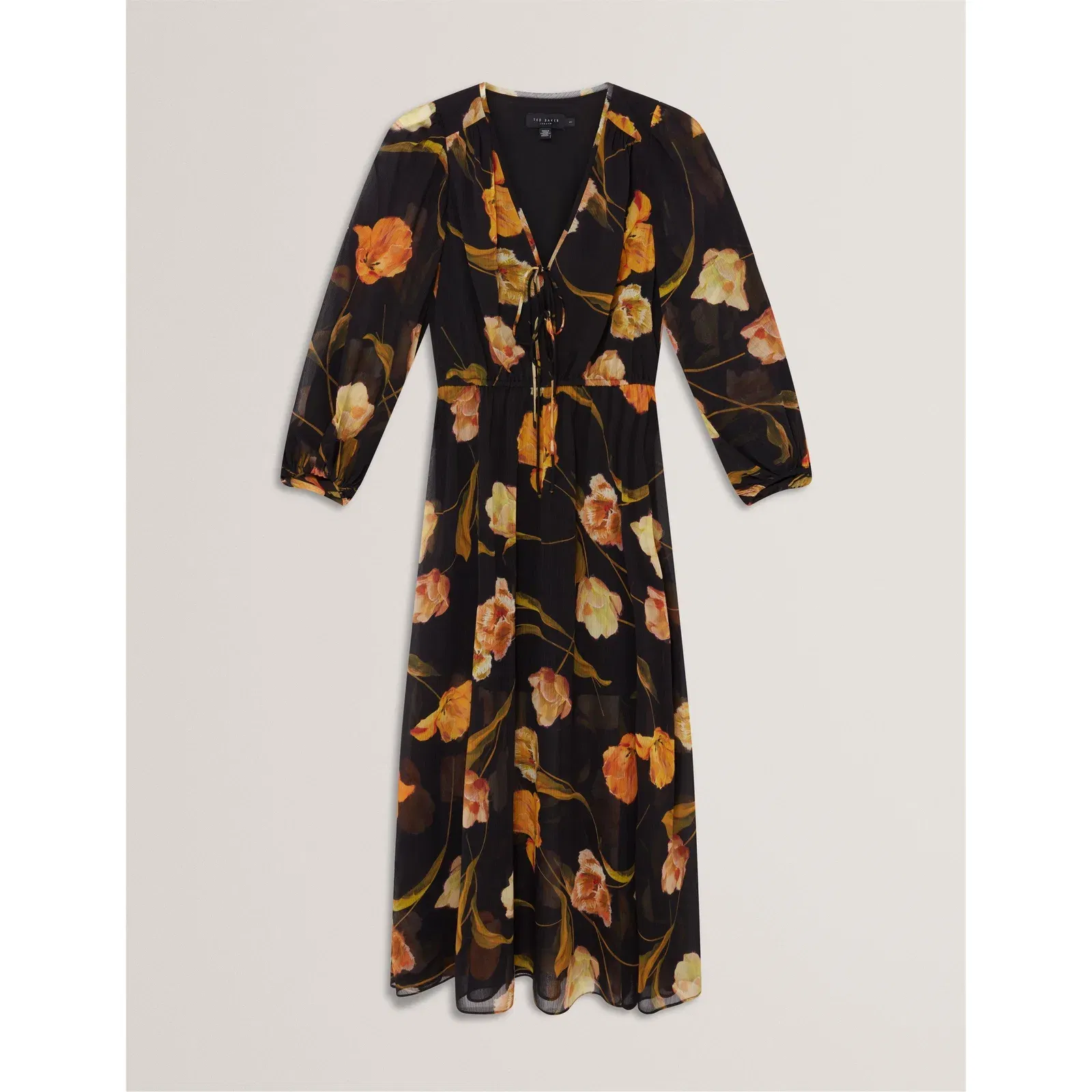 Plain Midi Tea Dress