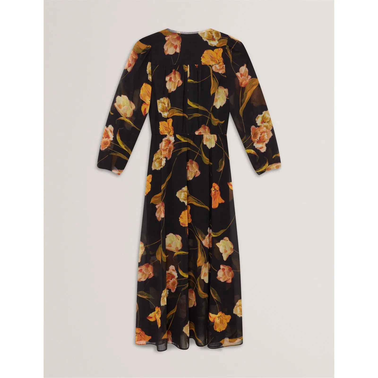 Plain Midi Tea Dress