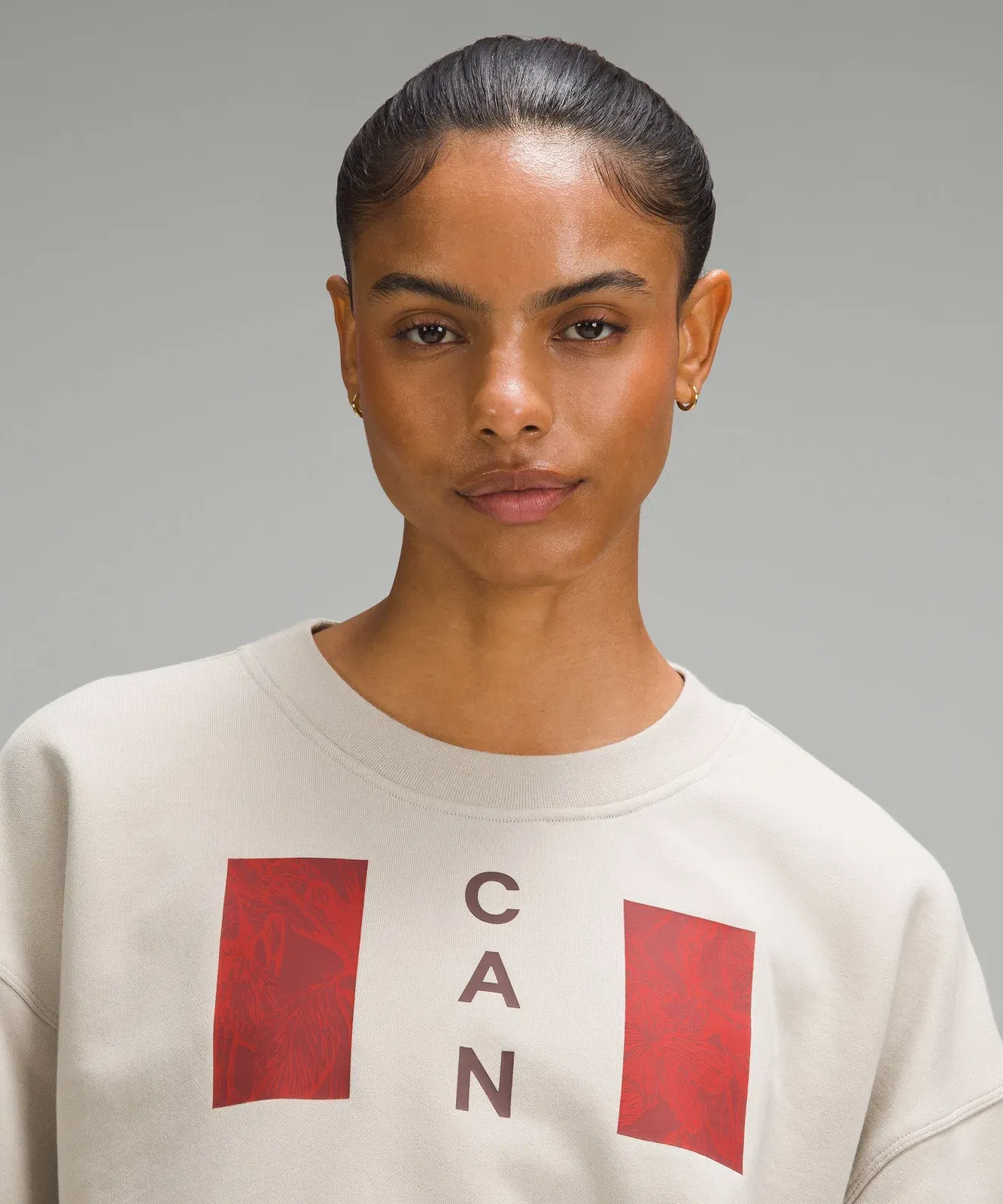 Lululemon Team Canada Perfectly Oversized Cropped Crew *CPC Logo