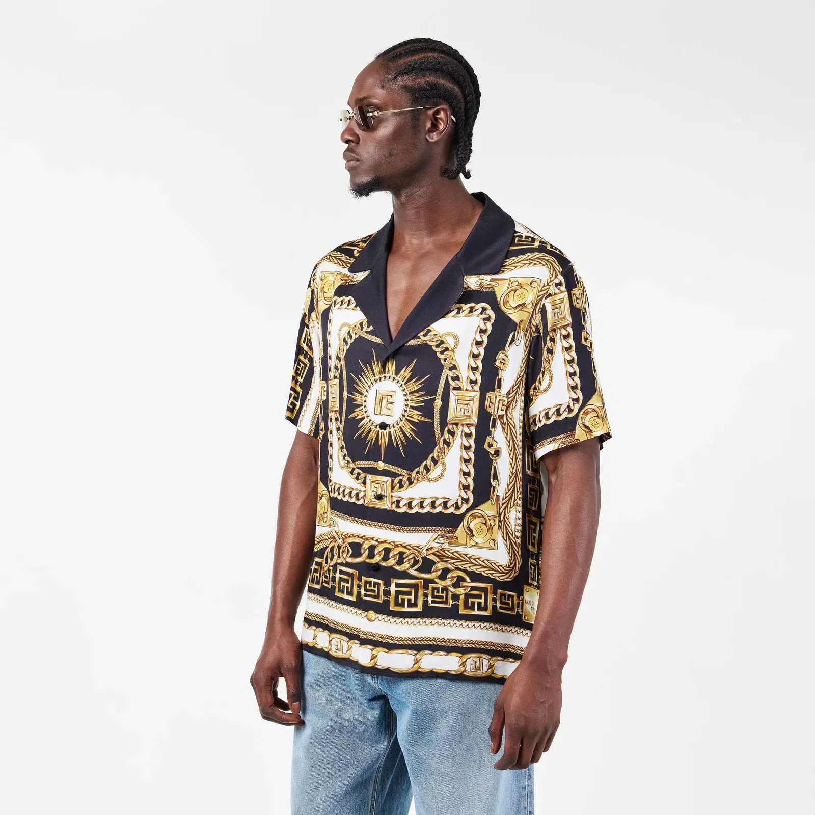 Patterned Short Sleeve Shirt
