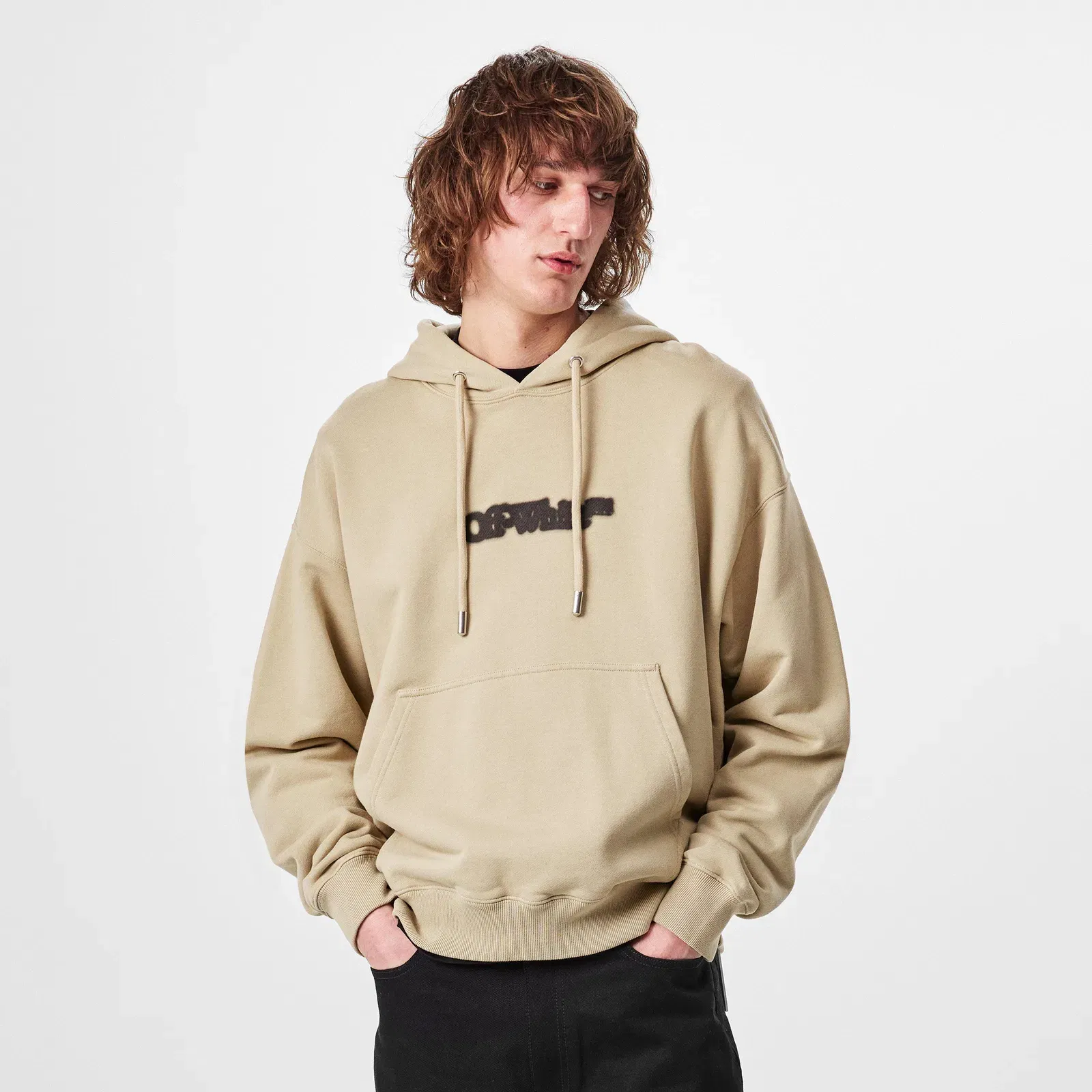 Graffiti Spray Arrow Cotton Long Sleeve Hoodie