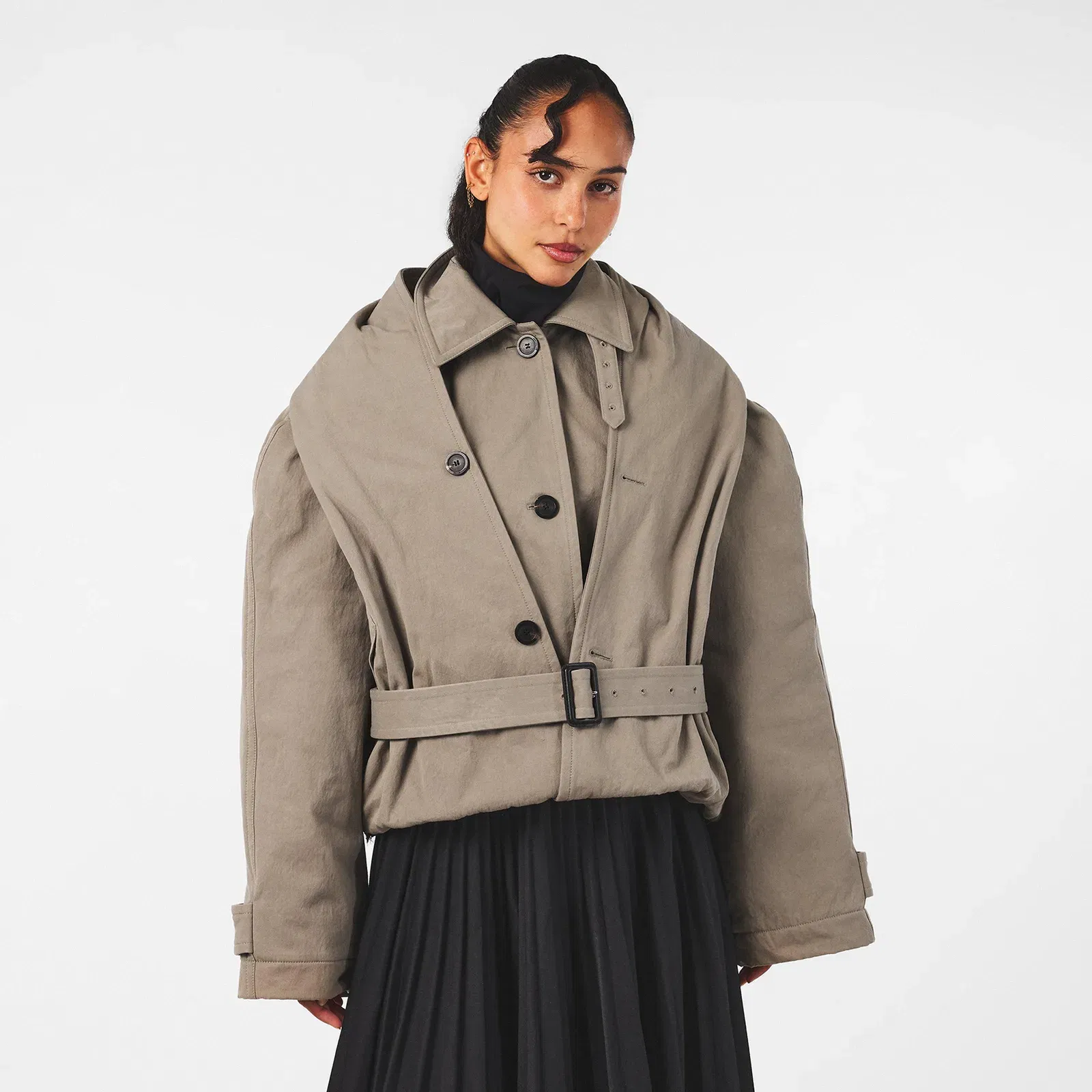 Hooded Trench Coat