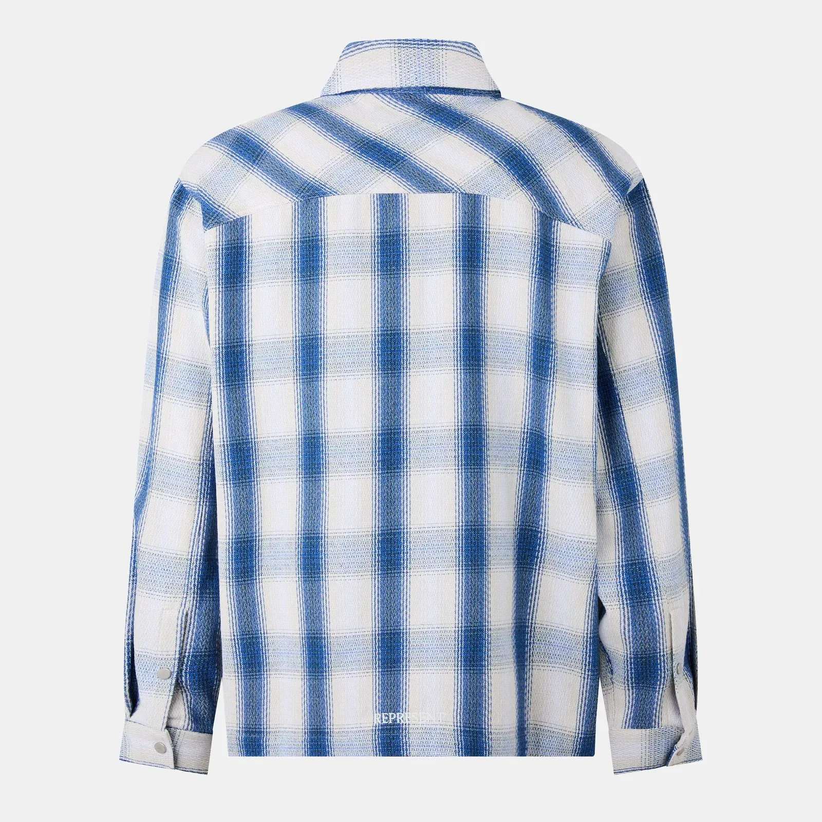 Season Flannel Oversized Check Long Sleeve Shirt