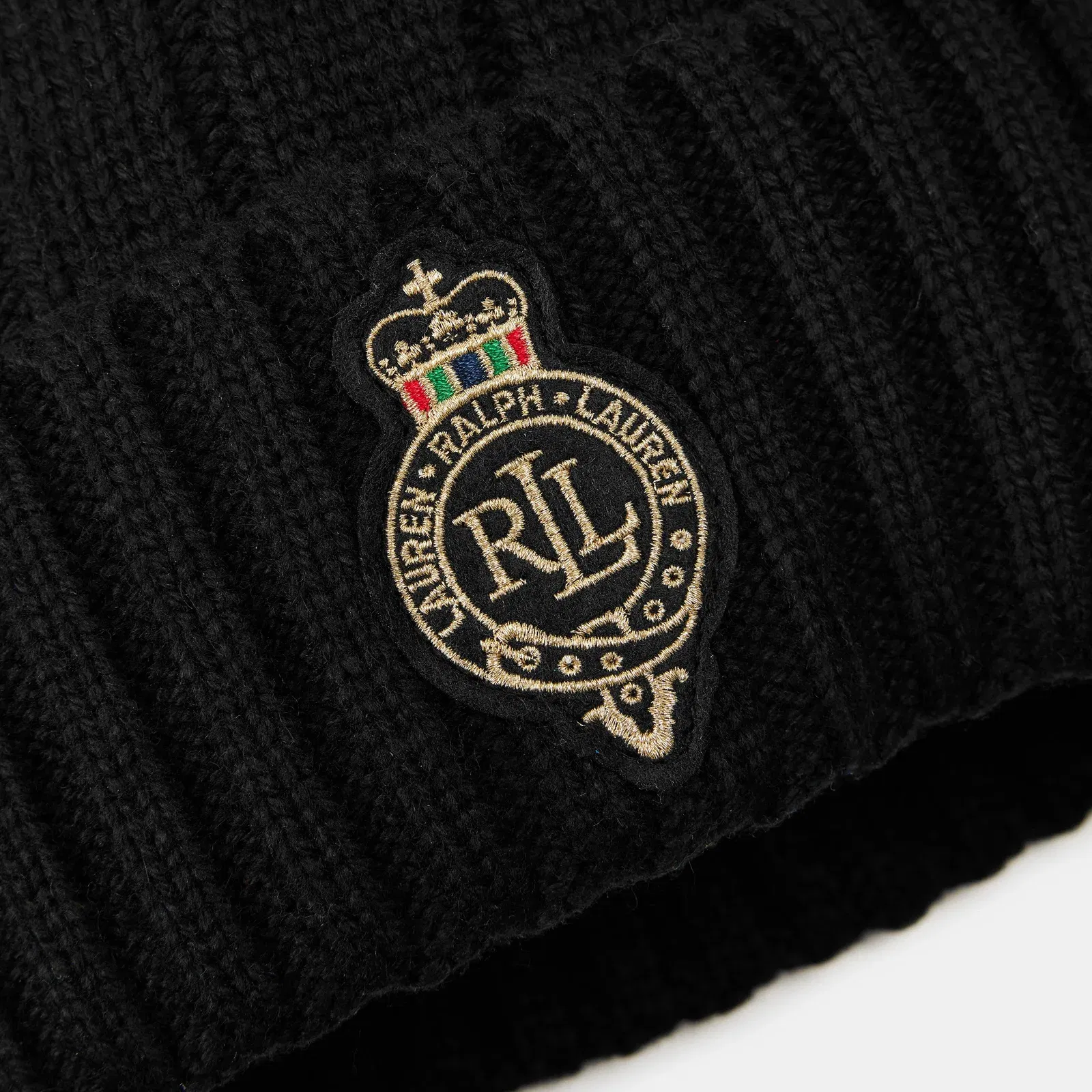 Pom-Pom Cable-Knit Beanie