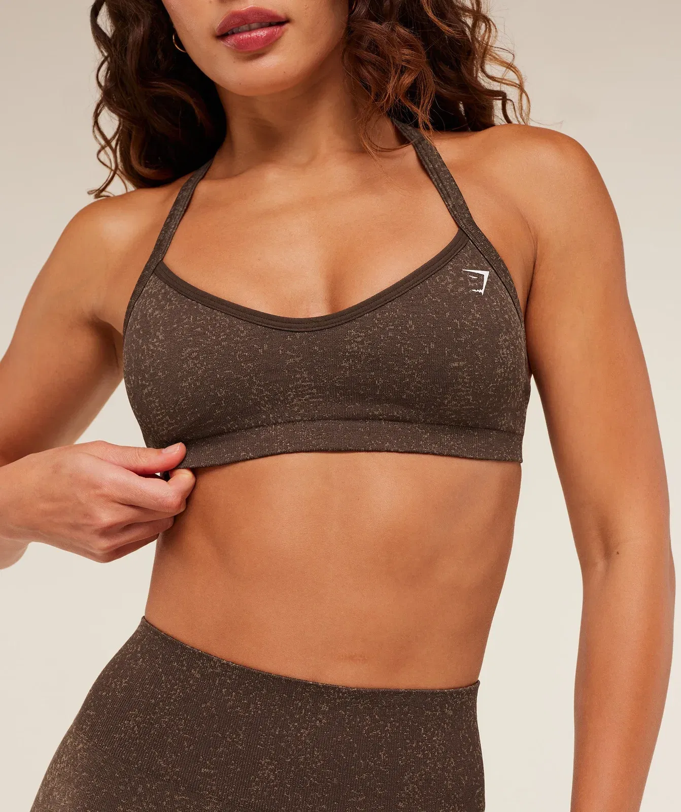 Gymshark Adapt Fleck Sports Bra - Archive Brown/Lifestyle Brown