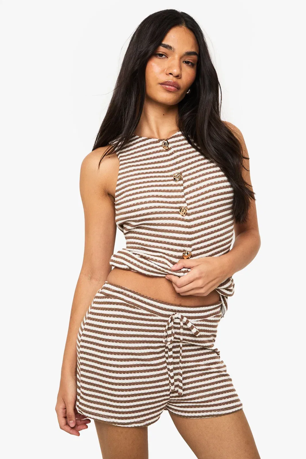 HEAVY STRIPE FLIPPY SHORT