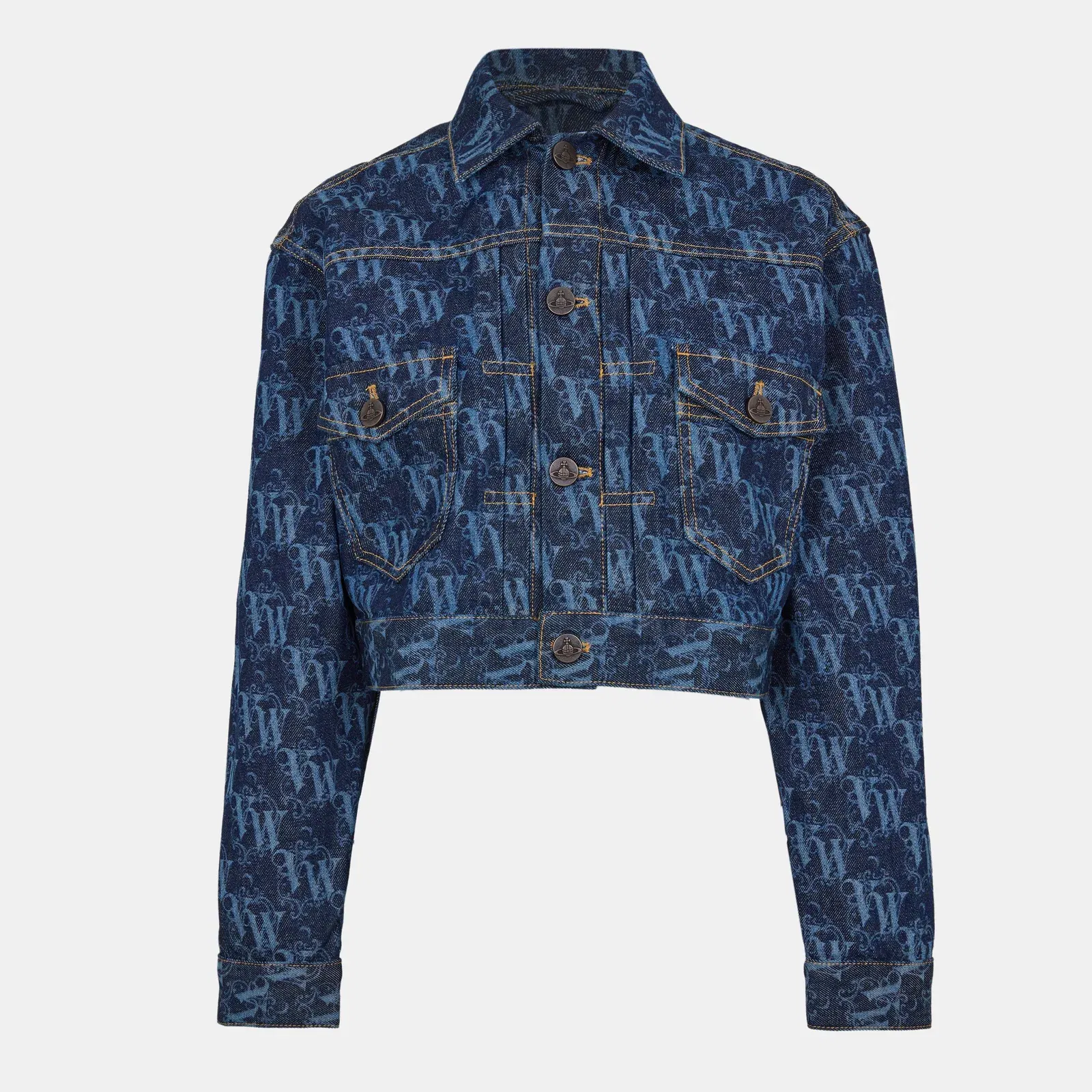 Viv Logo Structured Jean Jacket
