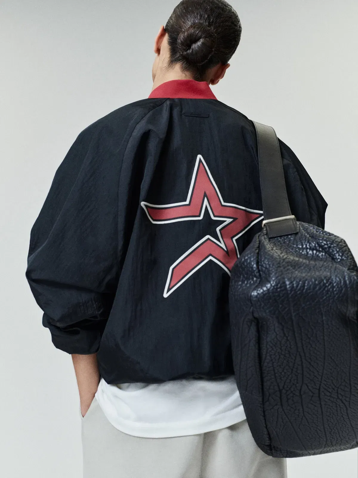 Essentials Astros Half Zip Pullover Black