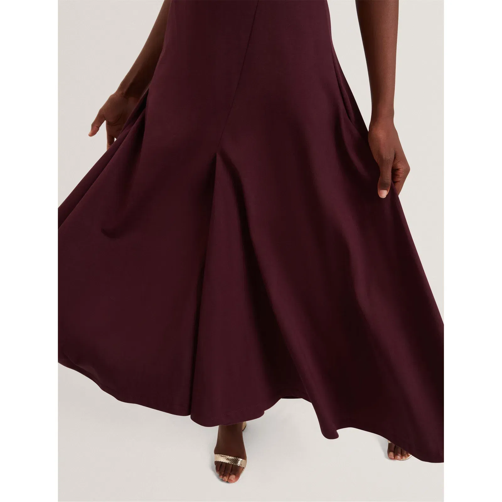 Mixed Midi Tea Dress