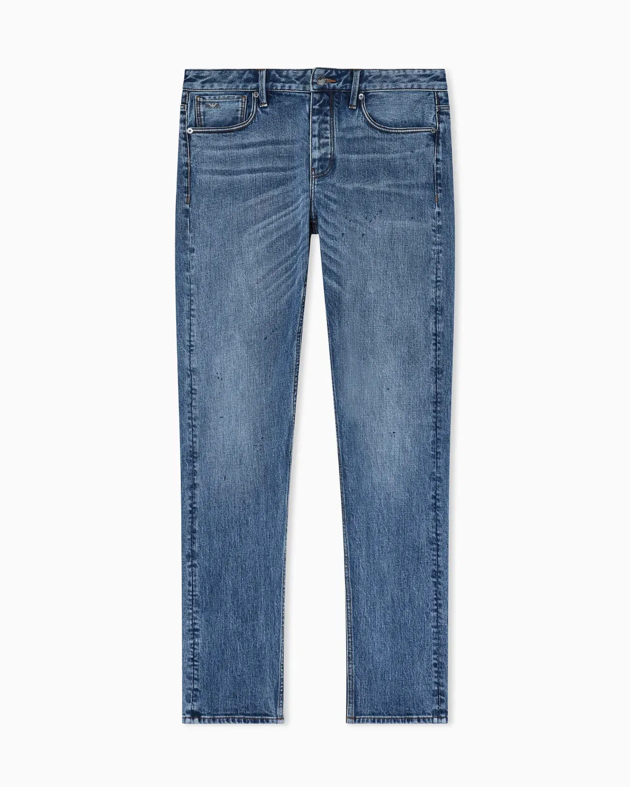 Emporio Armani J75 slim-fit, stretch denim jeans with micro spots