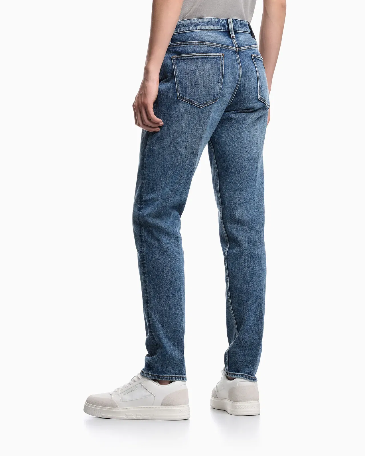 Emporio Armani J75 slim-fit, stretch denim jeans with micro spots