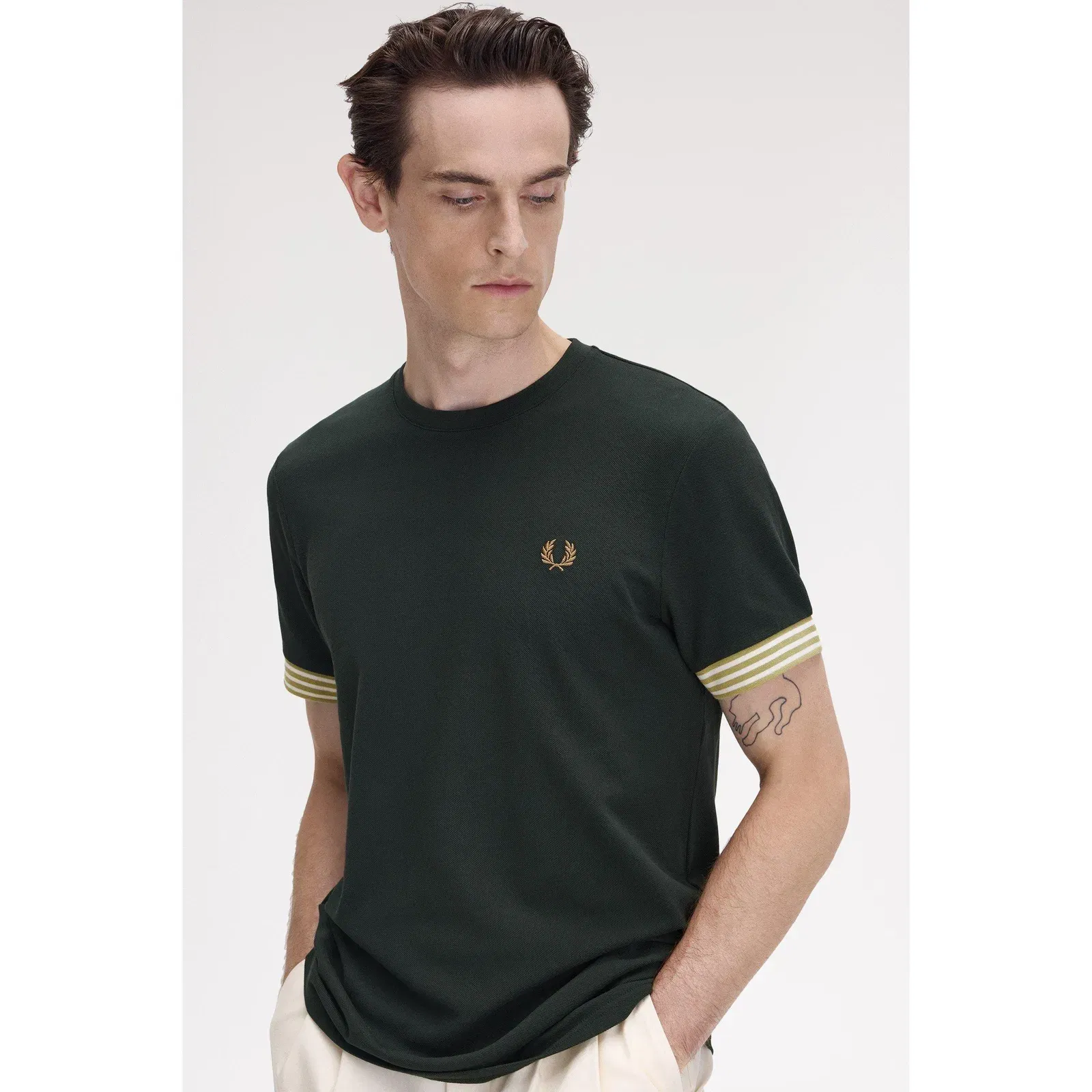 Stripe Cuff T-Shirt