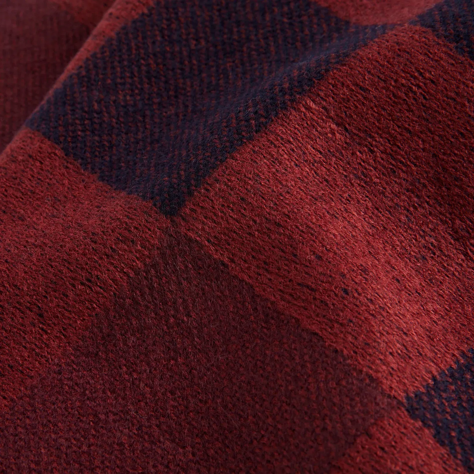 Grid Check Midweight Scarf
