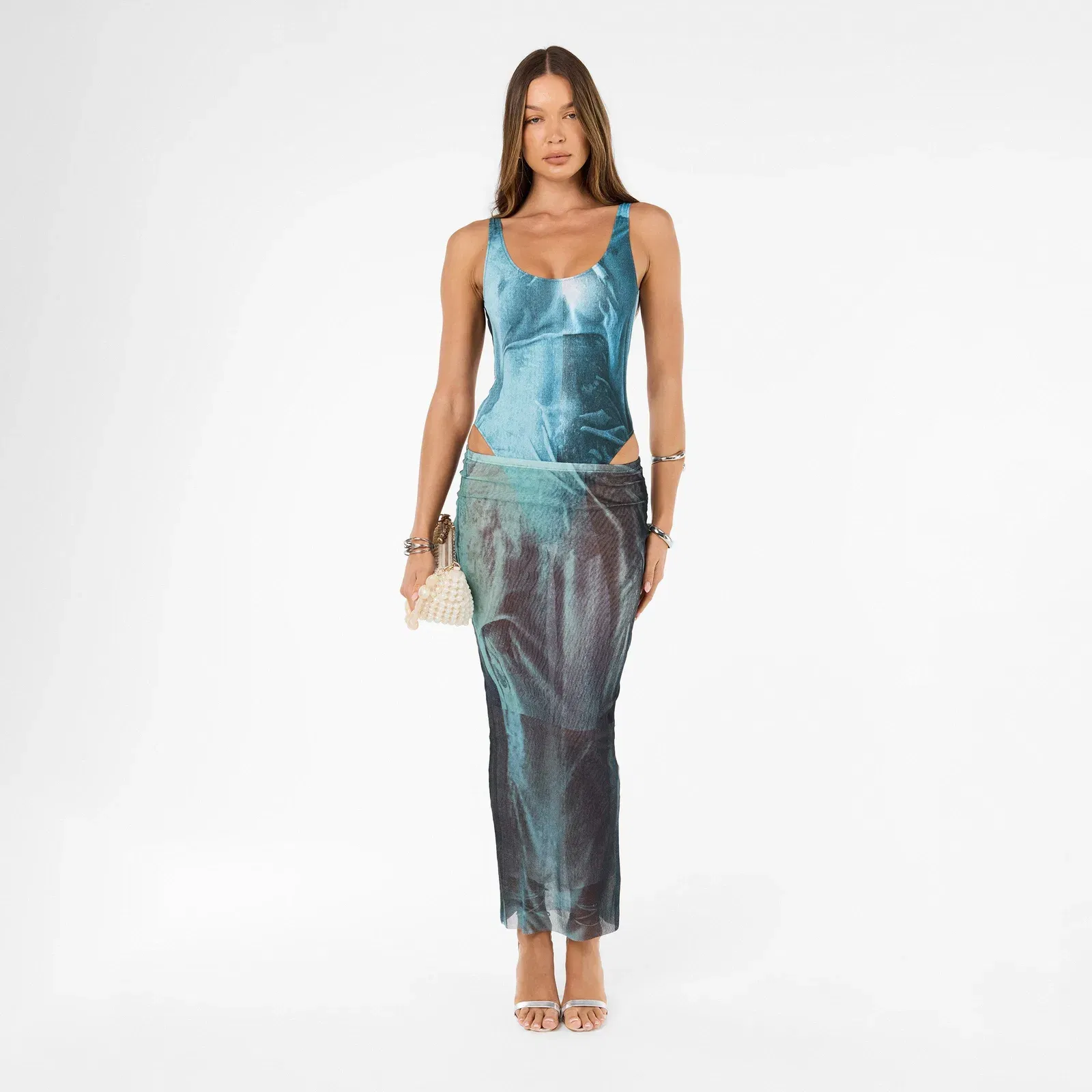 Scoop Neck Stretch Swimsuit