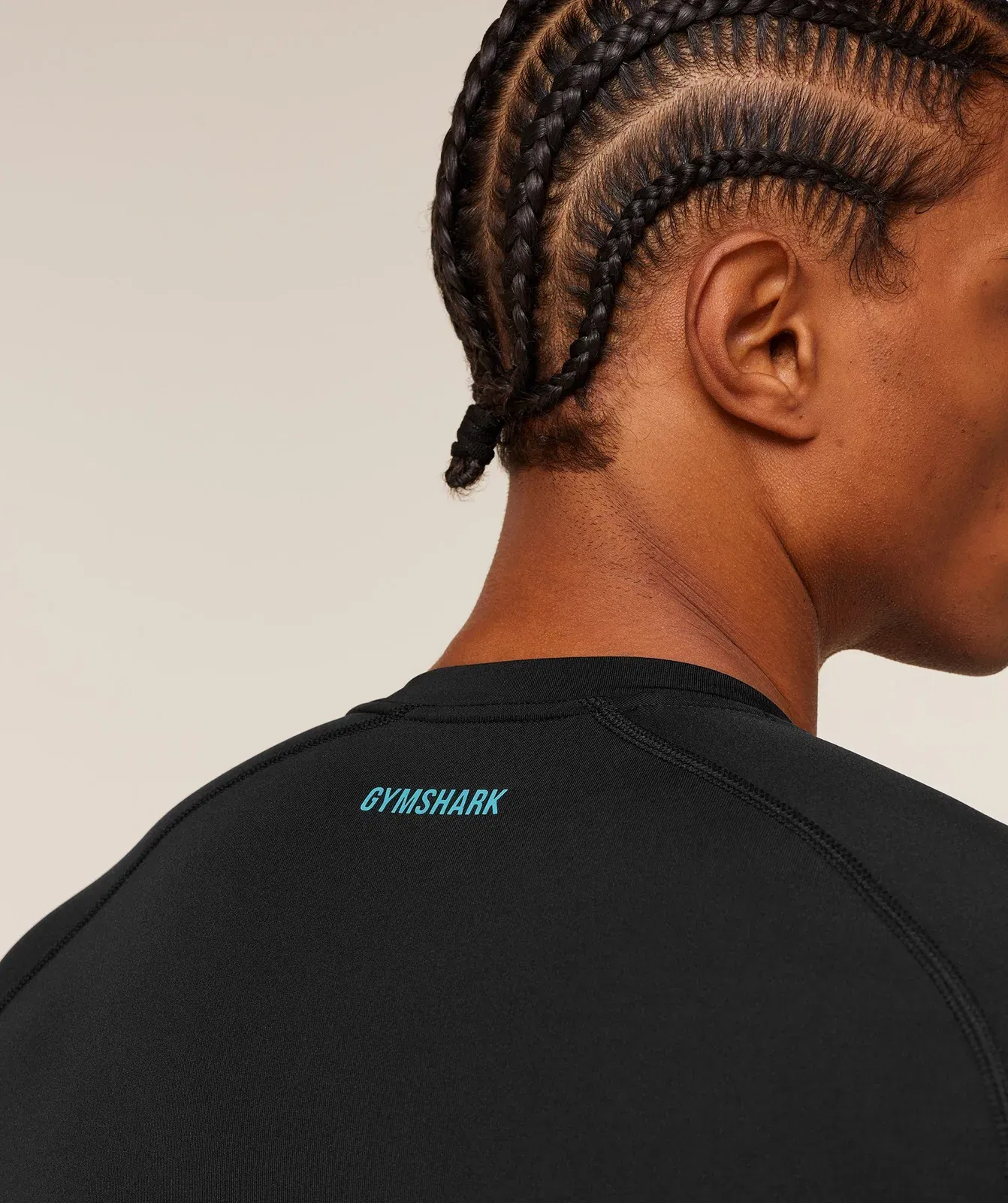 Gymshark Element Baselayer Long Sleeve T-Shirt - Black/Brand Blue