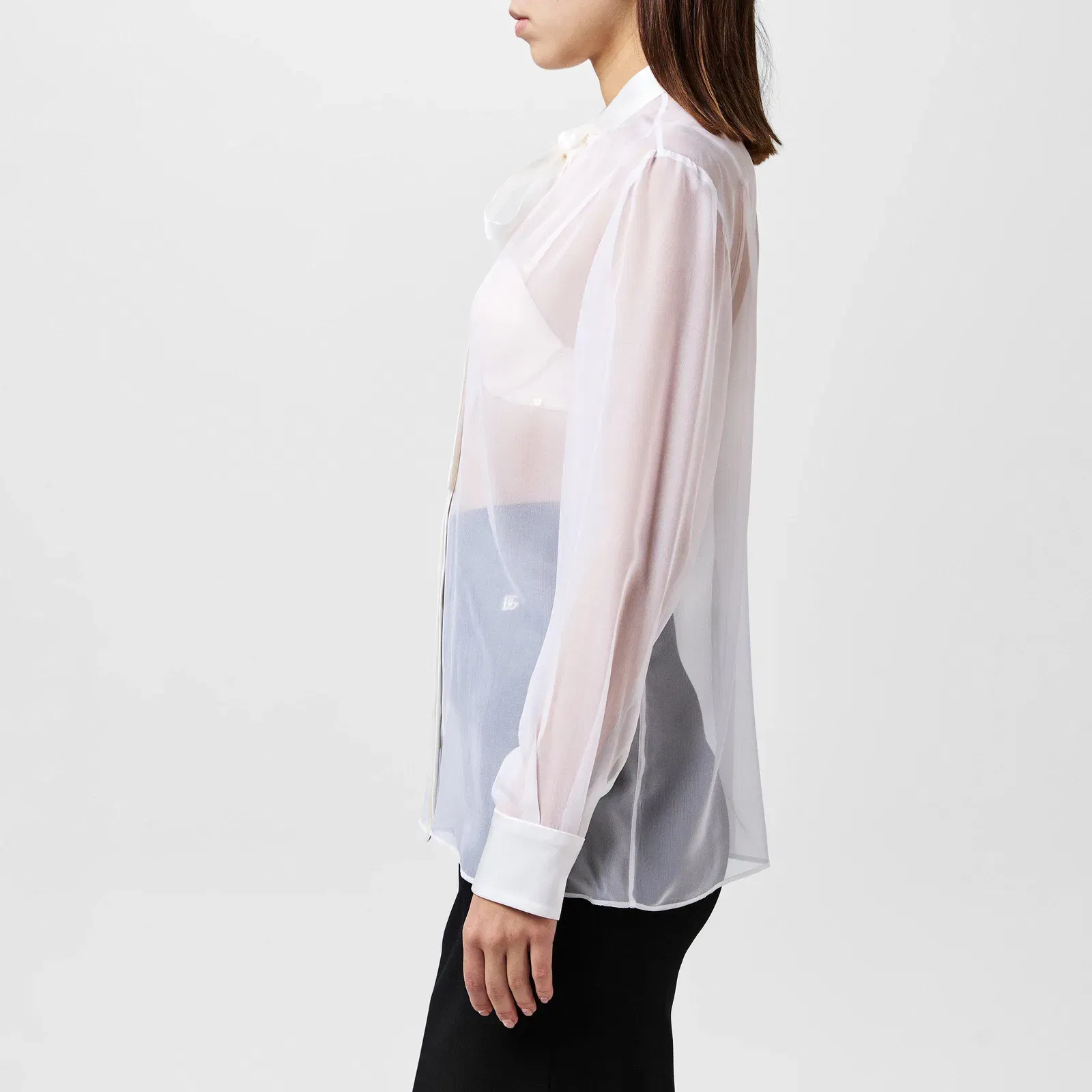 Sheer Bow Blouse