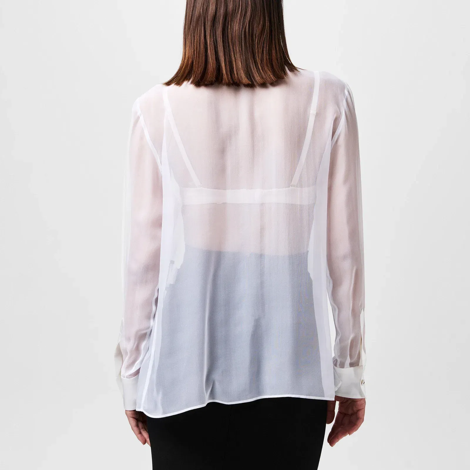 Sheer Bow Blouse