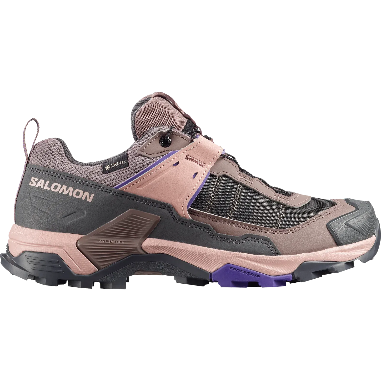 Salomon X Ultra 5 Gore-Tex Hiking & Backpacking Shoes Womens Iron