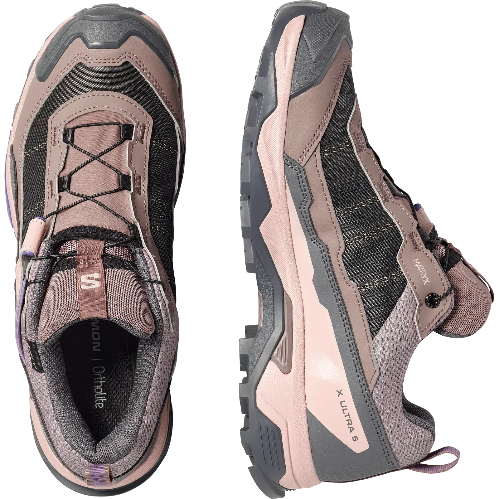 Salomon X Ultra 5 Gore-Tex Hiking & Backpacking Shoes Womens Iron
