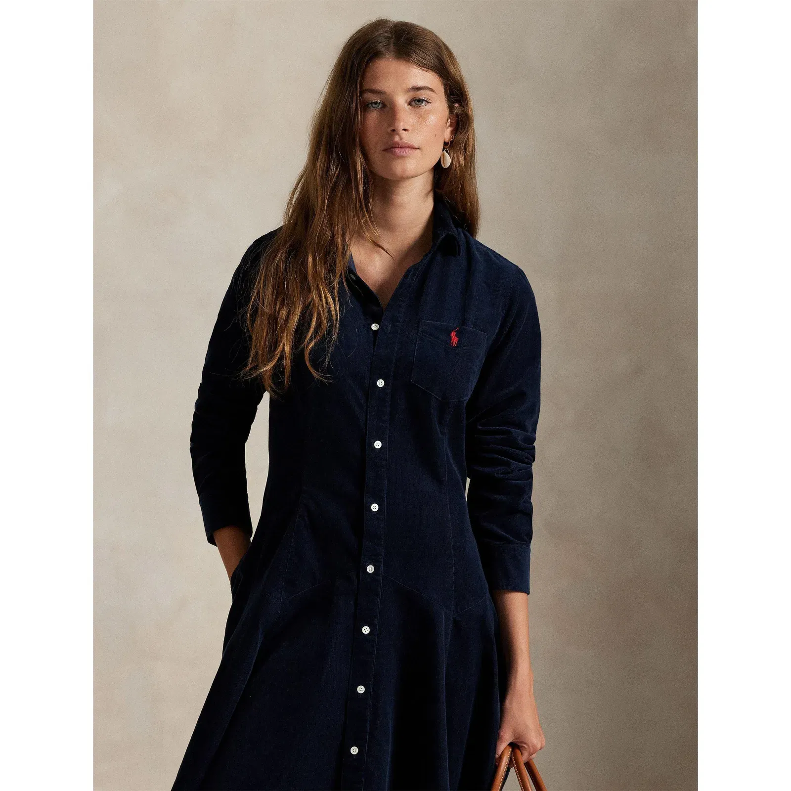 Cord Shirt Dress