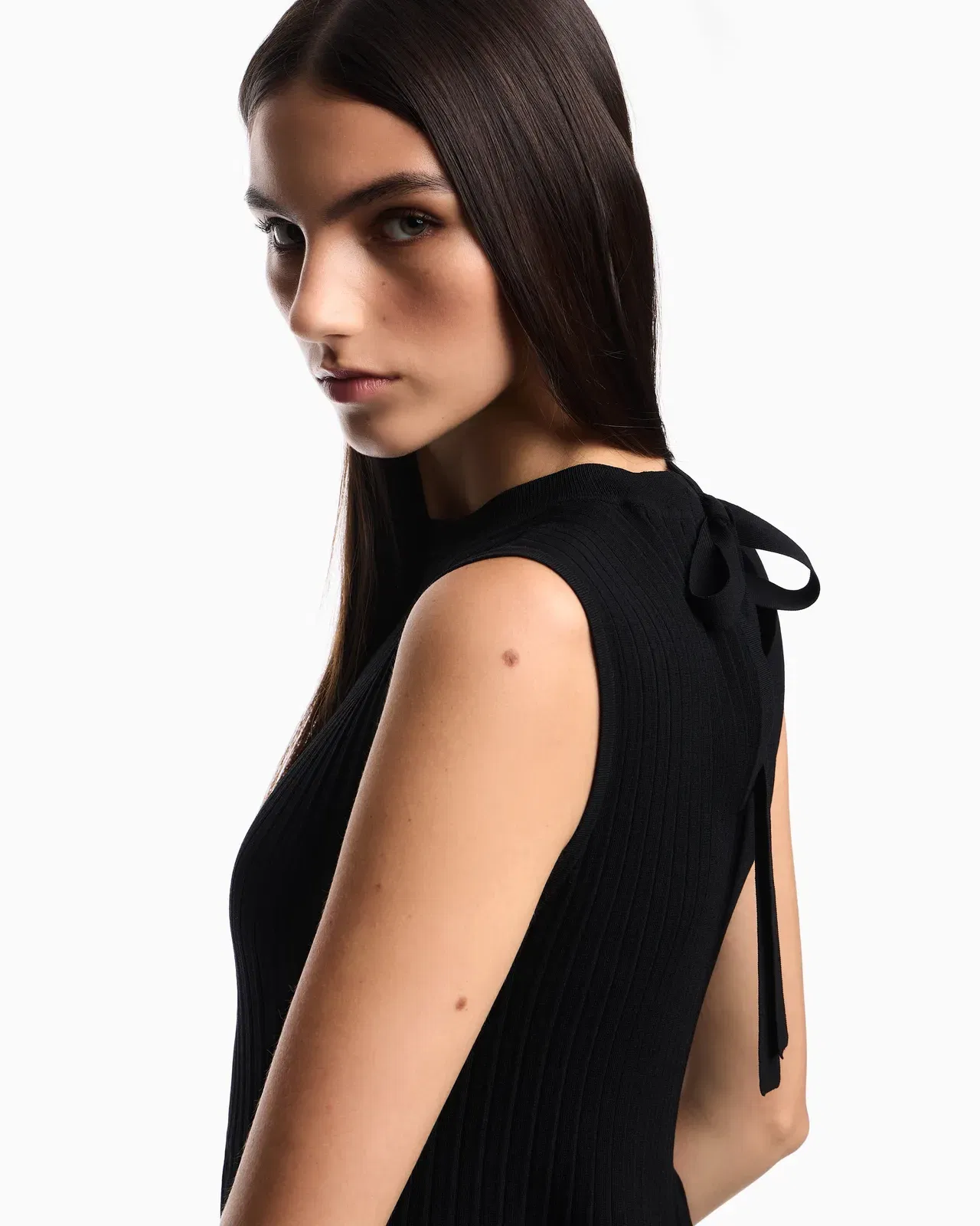 Emporio Armani pleat-knit dress