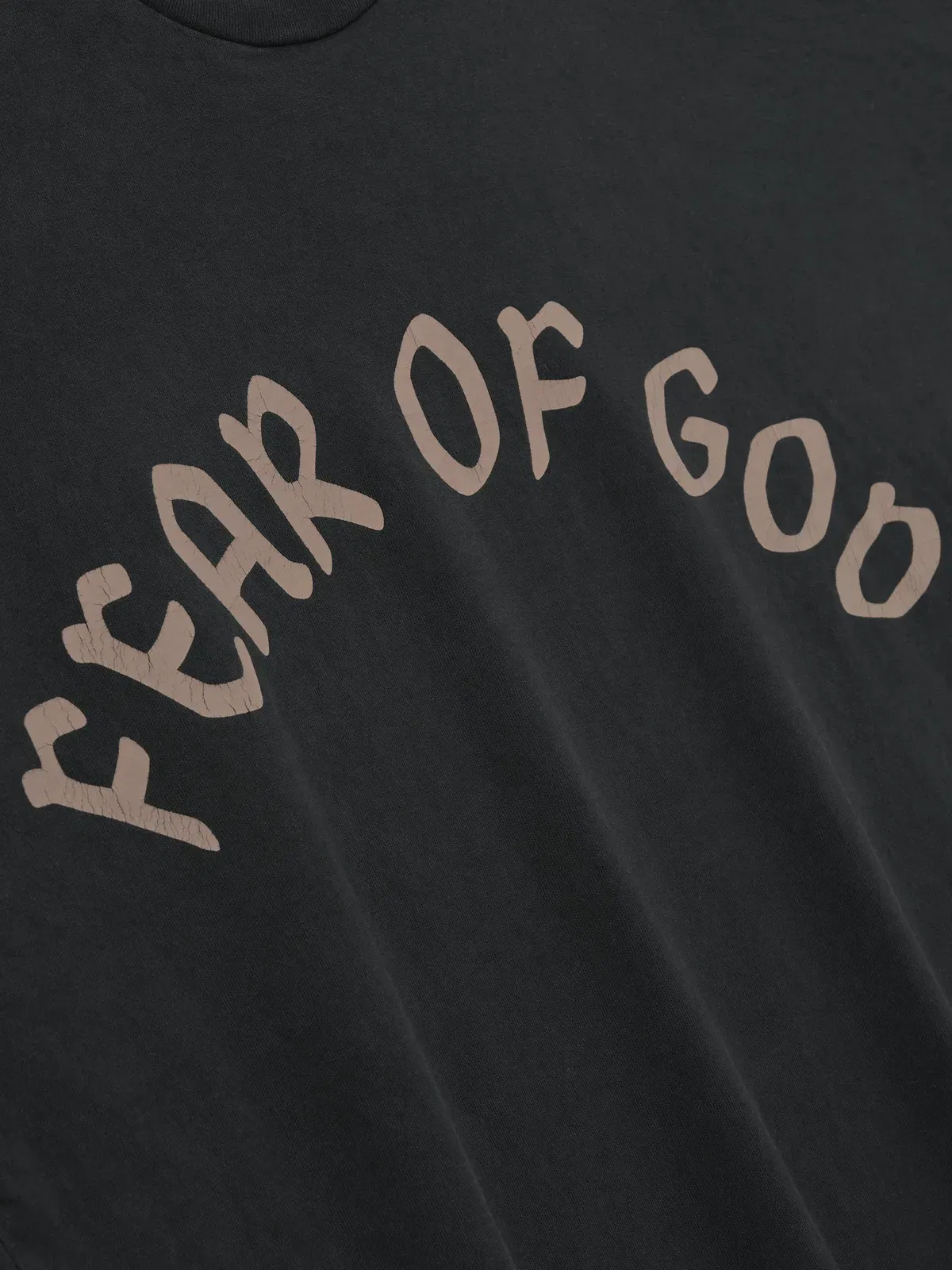 Essentials Fear Of God, F Of G Long Sleeve T-Shirt Black