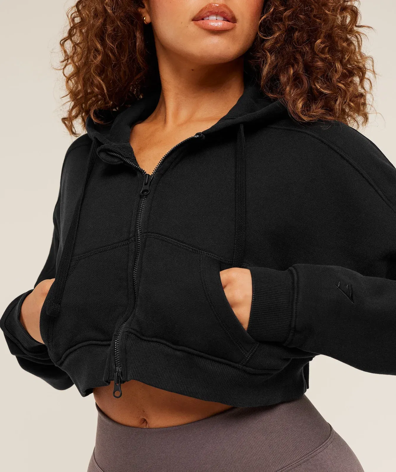 Gymshark Pump Zip Through Hoodie - Black/Wash