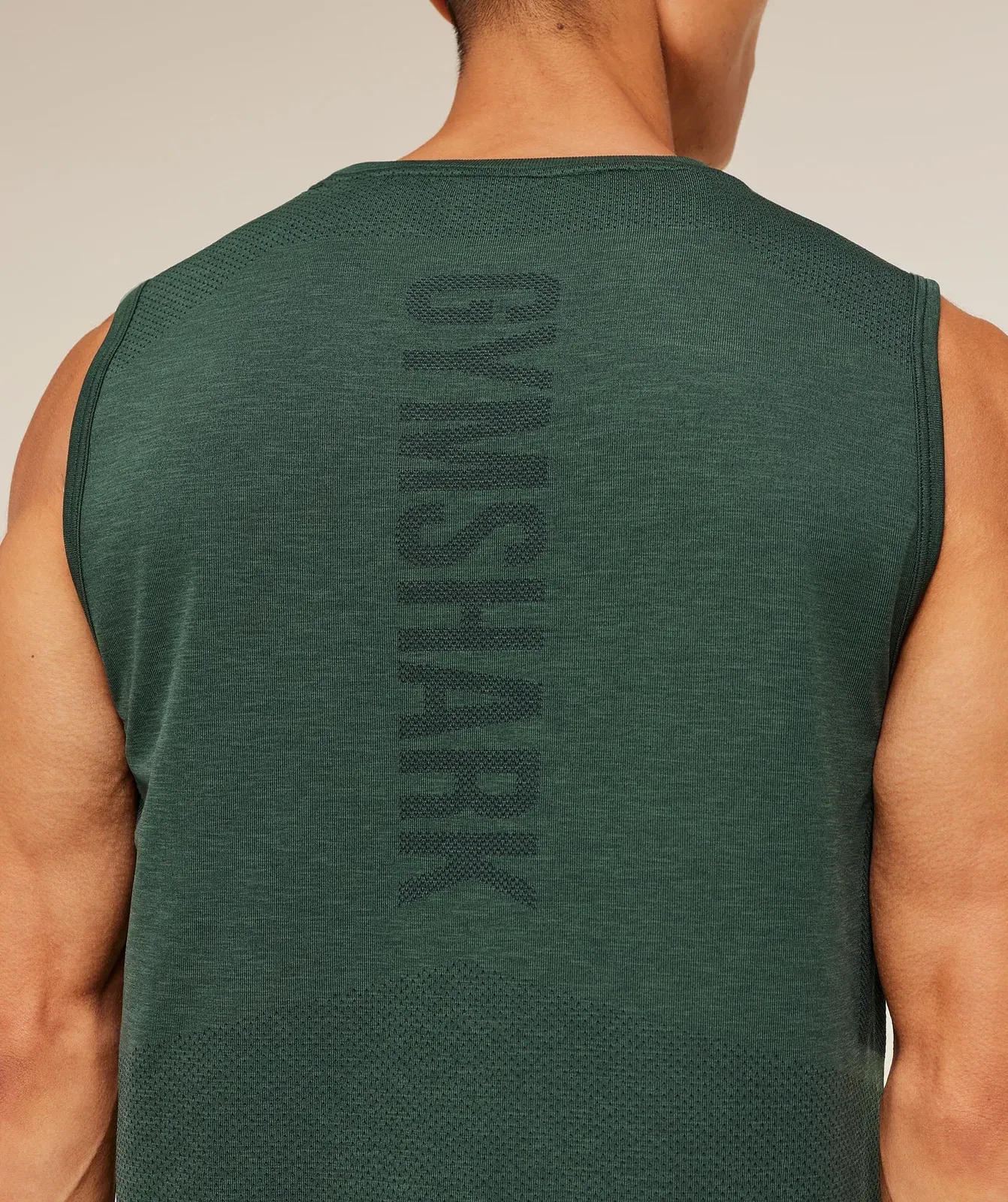 Gymshark Lightweight Seamless Tank - GS Victory Green/ Marl