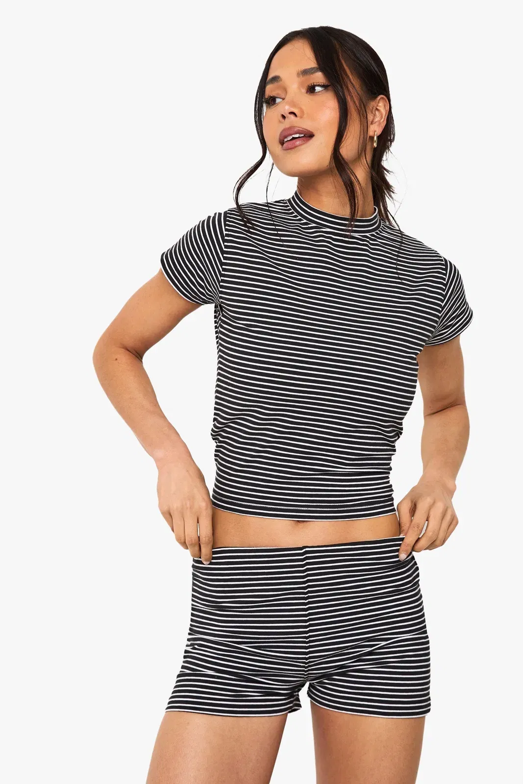Striped Cap Sleeve Top