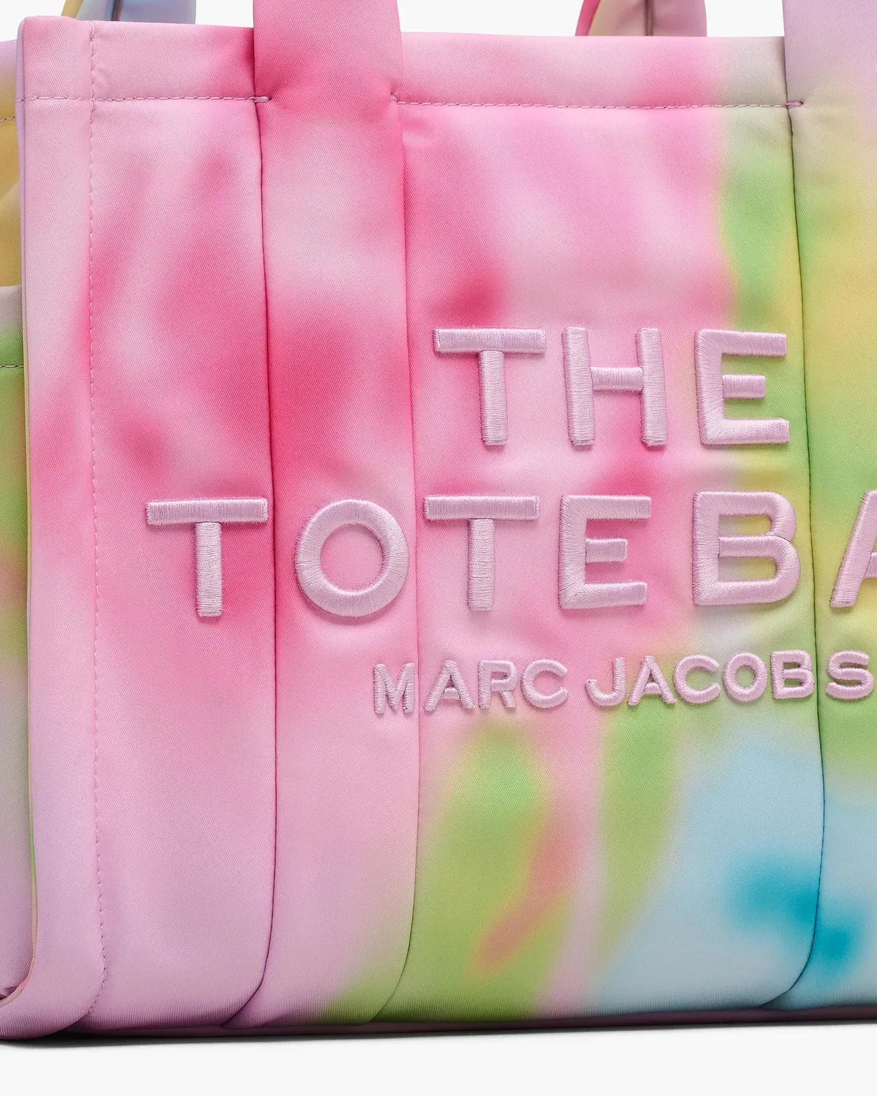 The Blurred Floral Medium Puffy Nylon Tote Bag