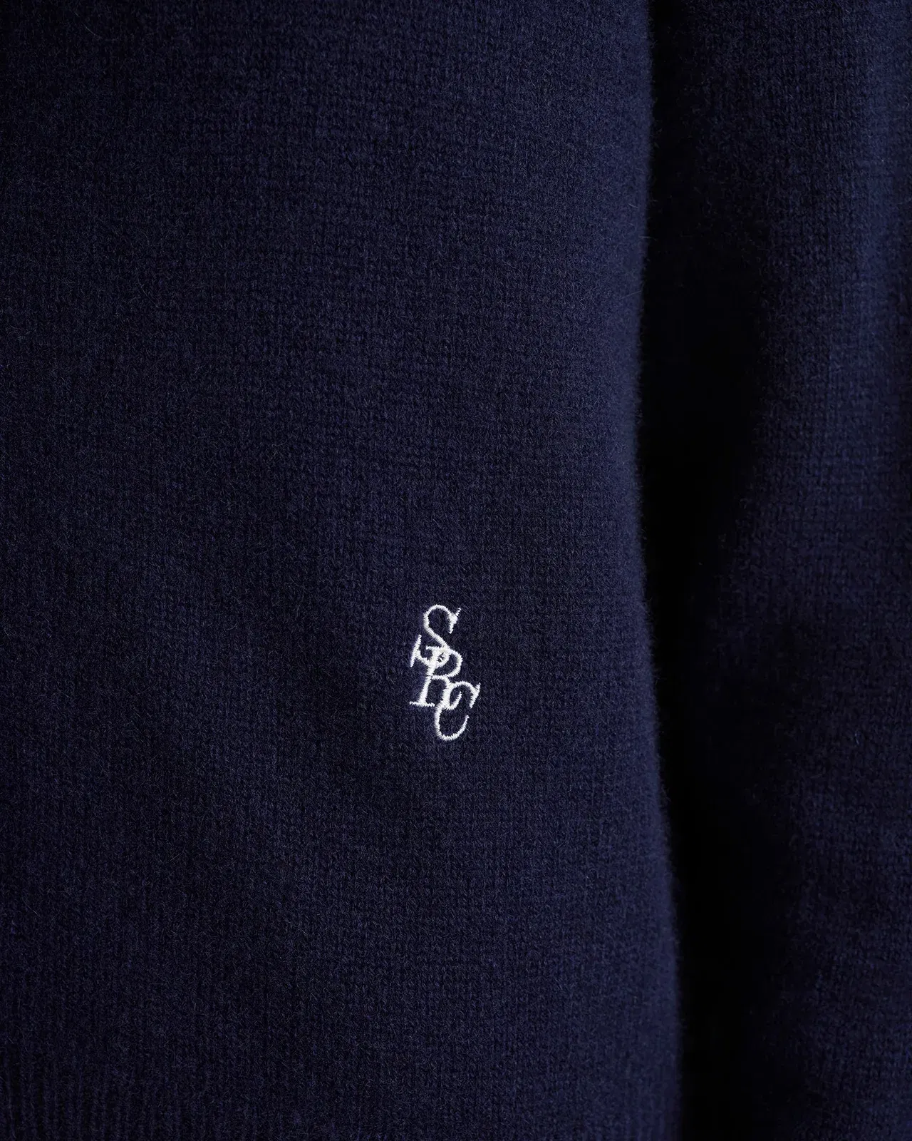 SRC Cashmere Cardigan - Navy/White