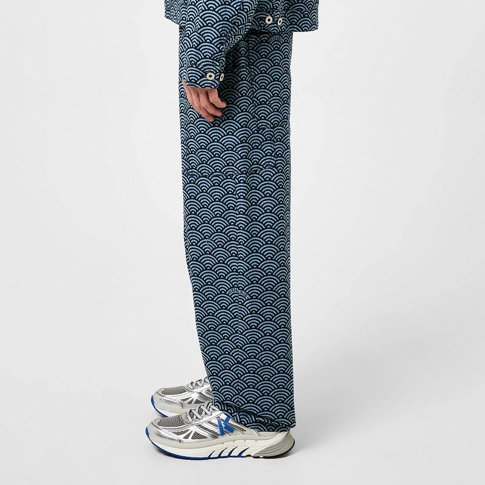 Seigaiha Straight Leg Jeans