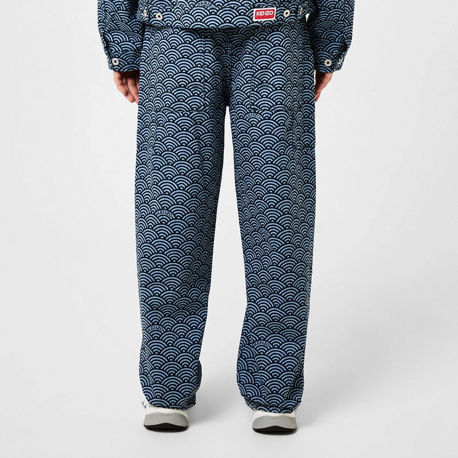 Seigaiha Straight Leg Jeans