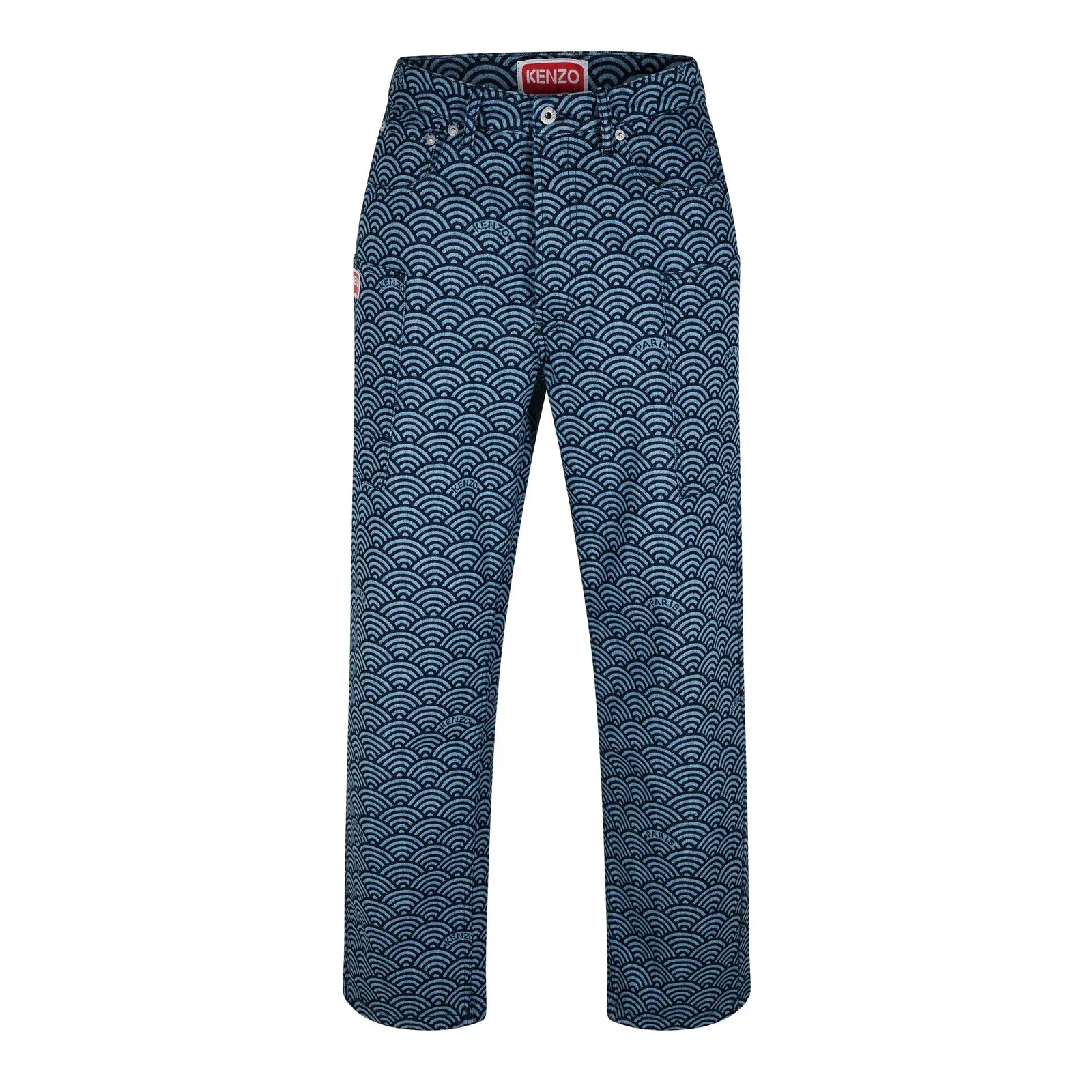 Seigaiha Straight Leg Jeans
