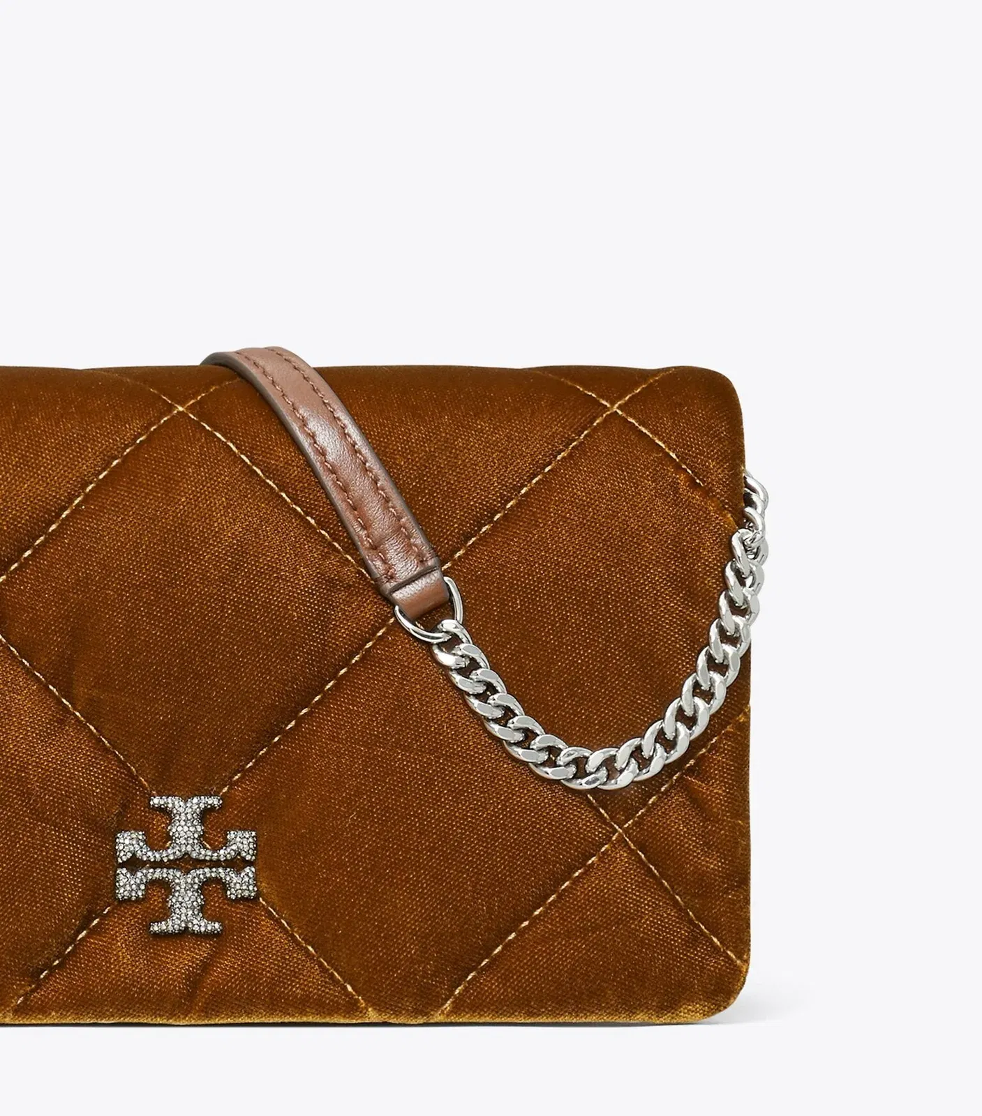 Kira Diamond Quilt Velvet Crossbody