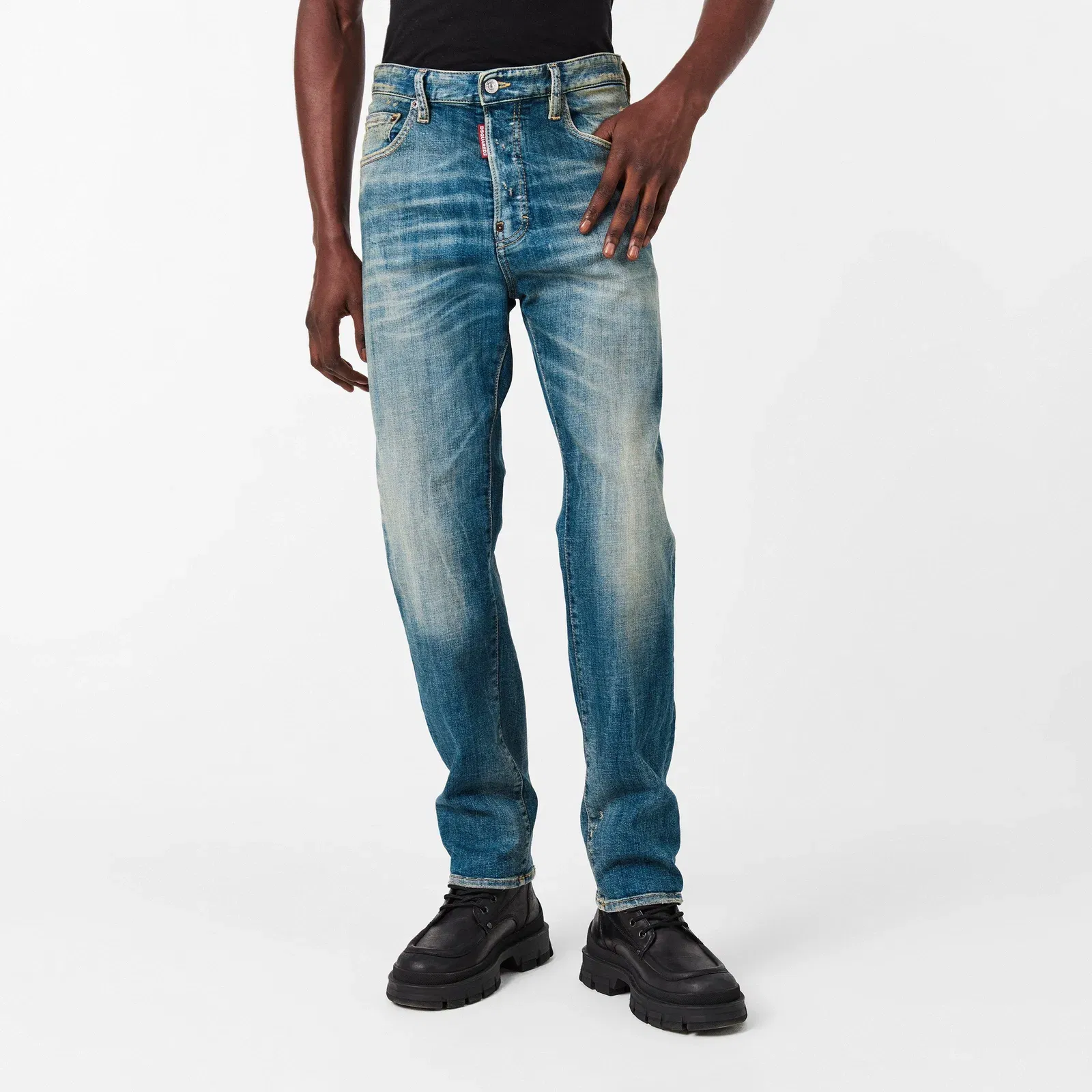 Denim Straight Leg Jeans