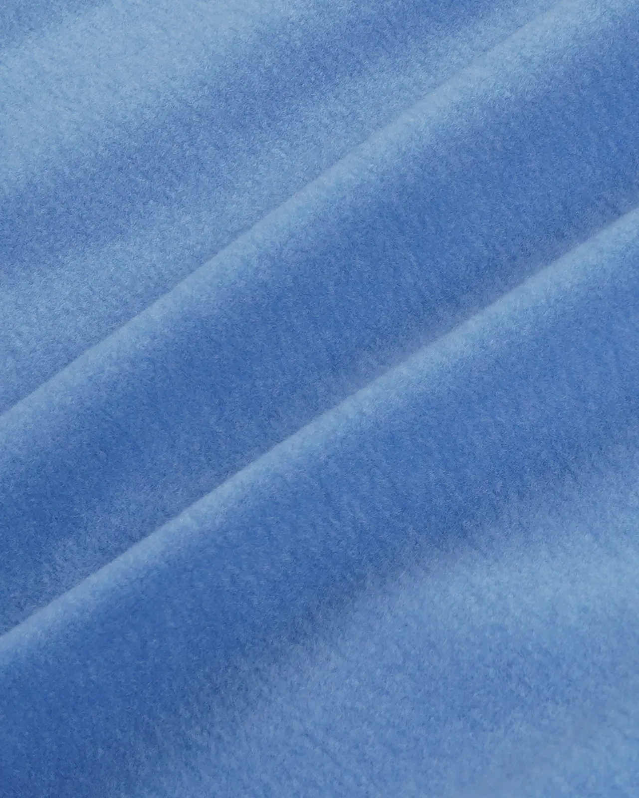 Serif Logo Buttoned Polar Sweatshirt - Azure/Light Navy