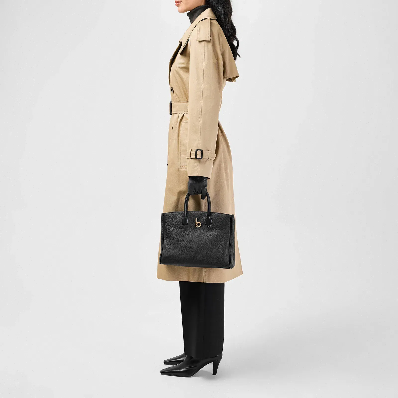Castleford Water Resistant Cotton Mid-Length Trench Coat
