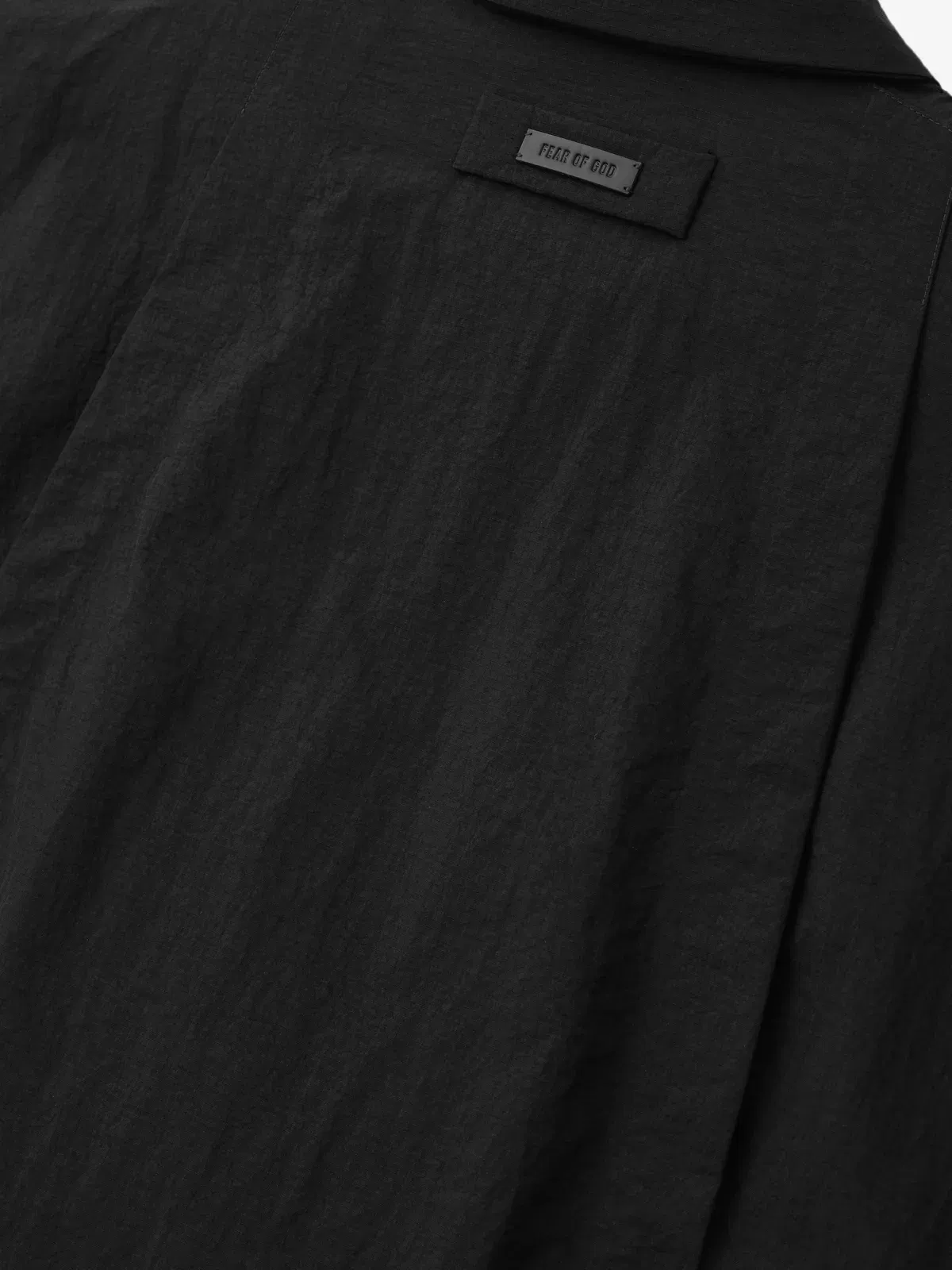 Essentials Nylon Ripstop Tech Windbreaker Black