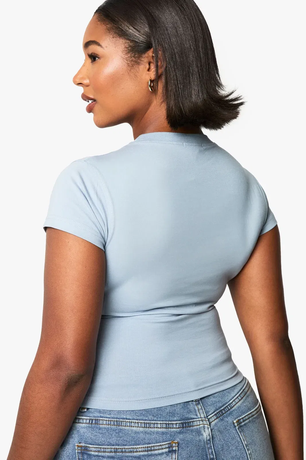 Plus Boohoo Basics Fitted Top